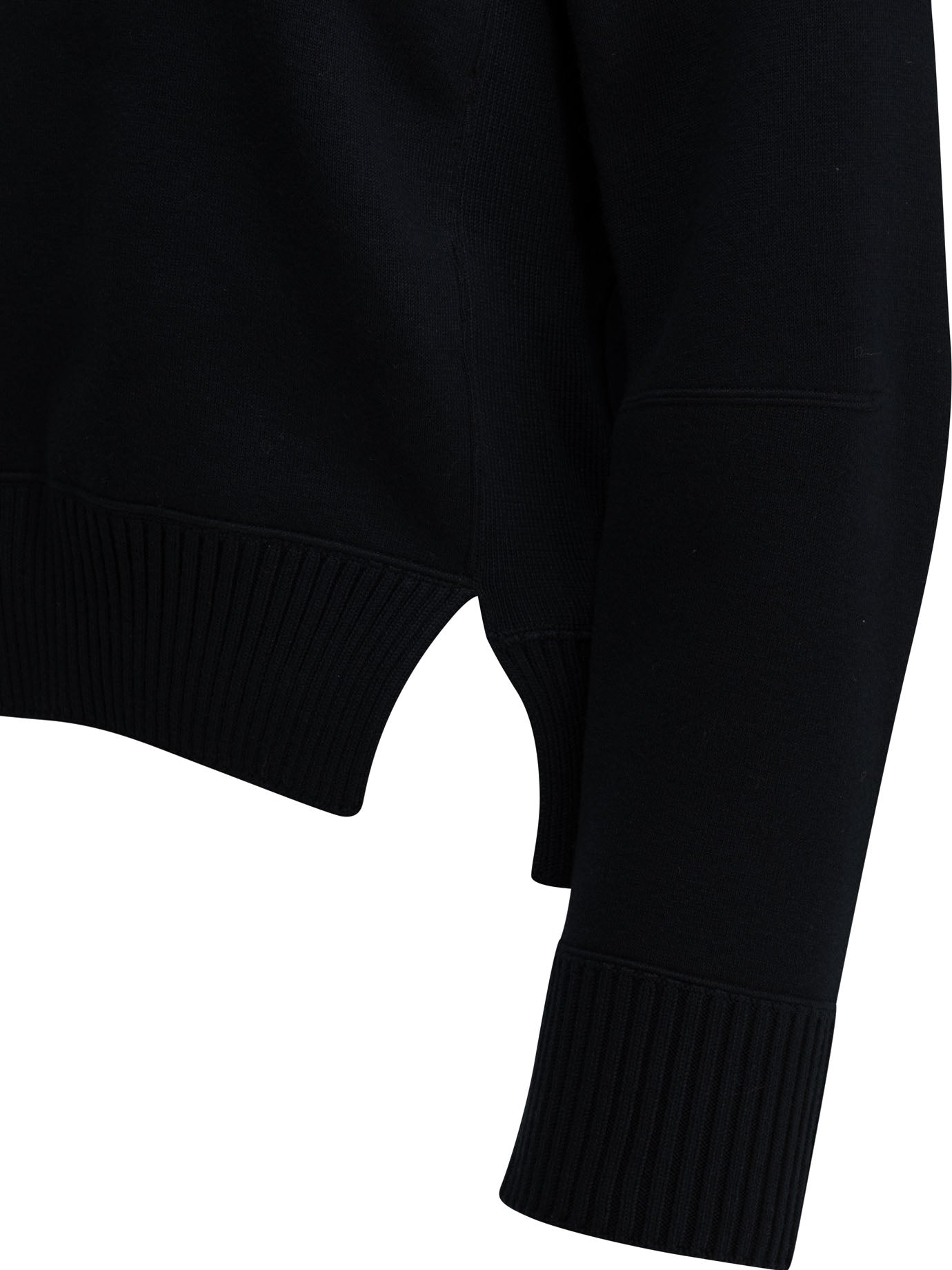 Sacai Crew-Neck Sweater Made Of A Cotton-Cashmere Blend