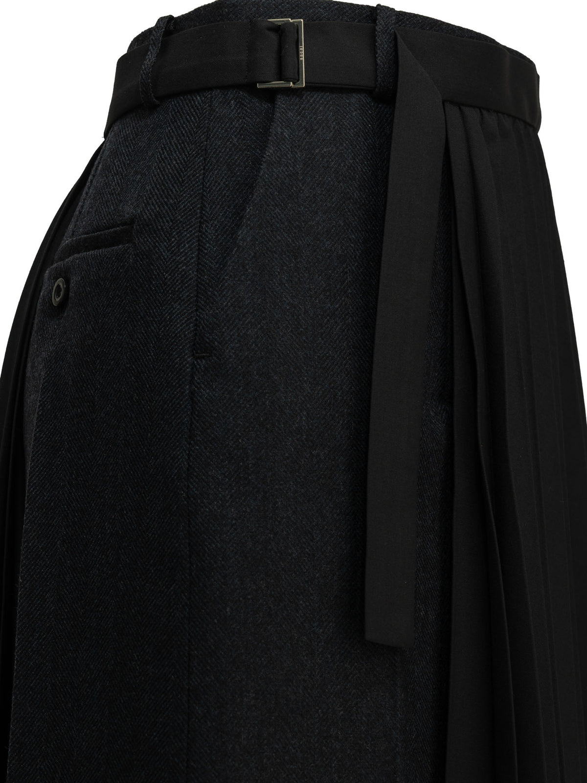 Sacai Pleated Midi Skirt
