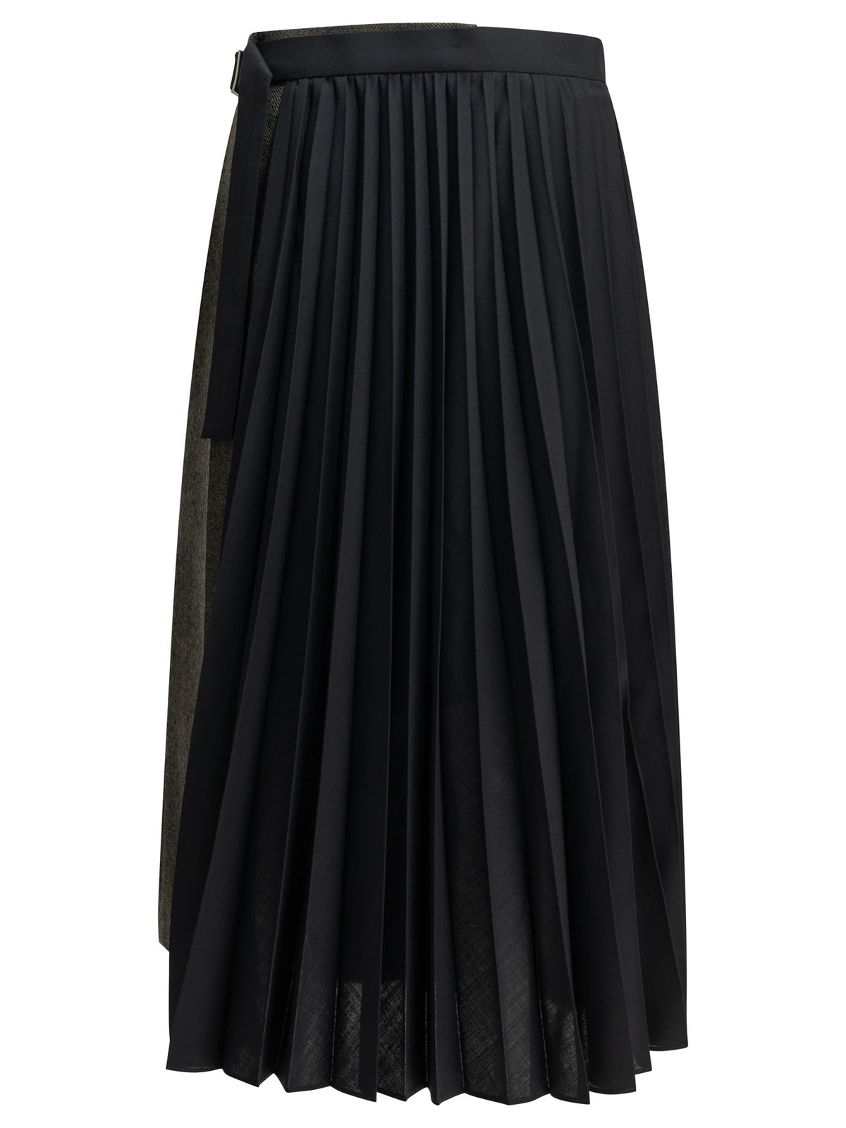 Sacai Pleated Midi Skirt