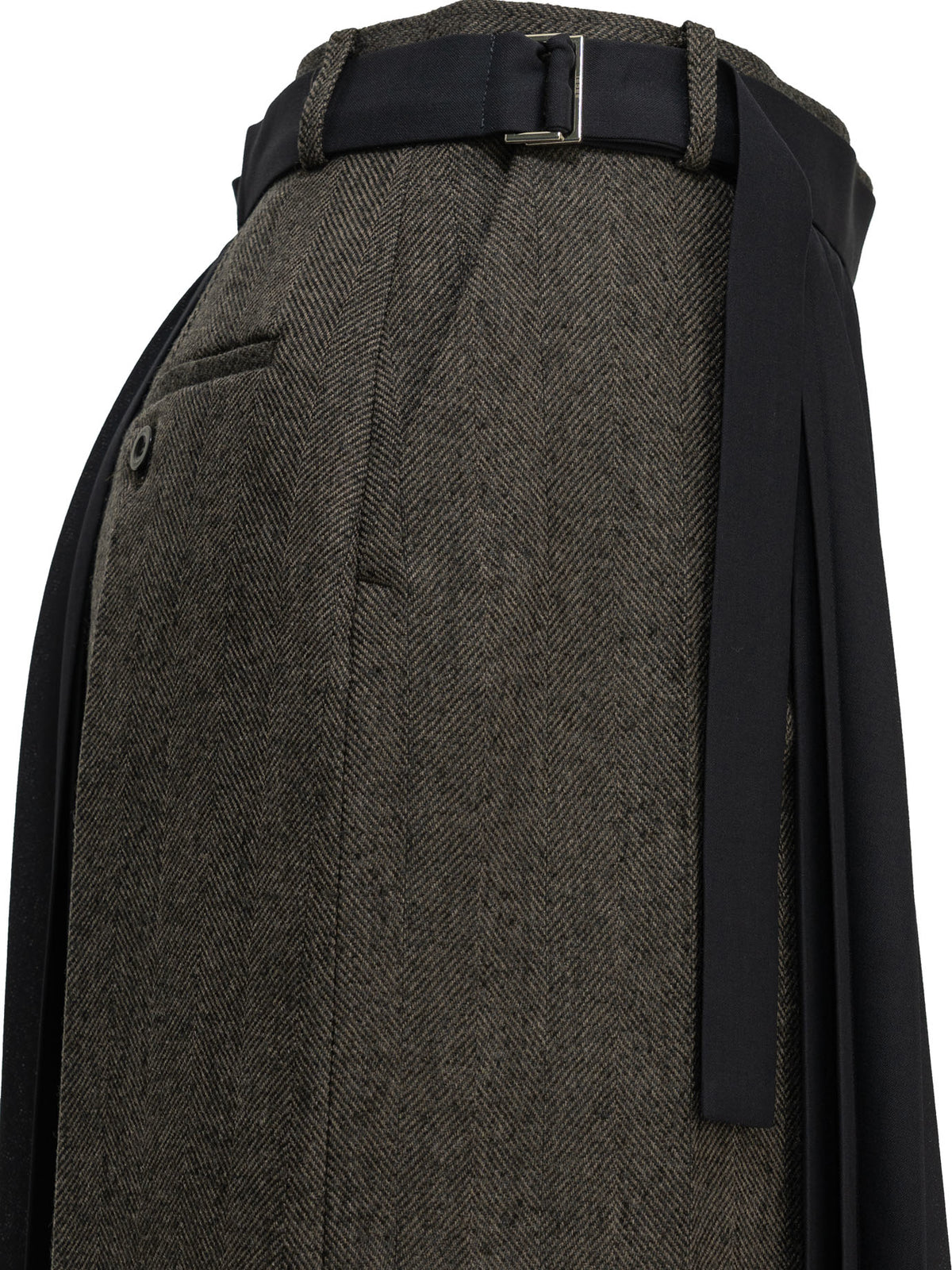 Sacai Pleated Midi Skirt