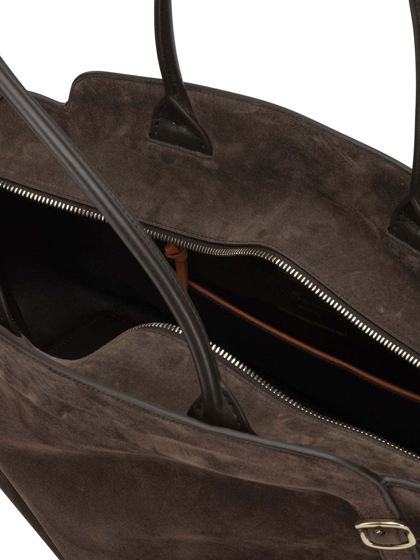 Santoni Double Buckle Medium Shoulder Bag