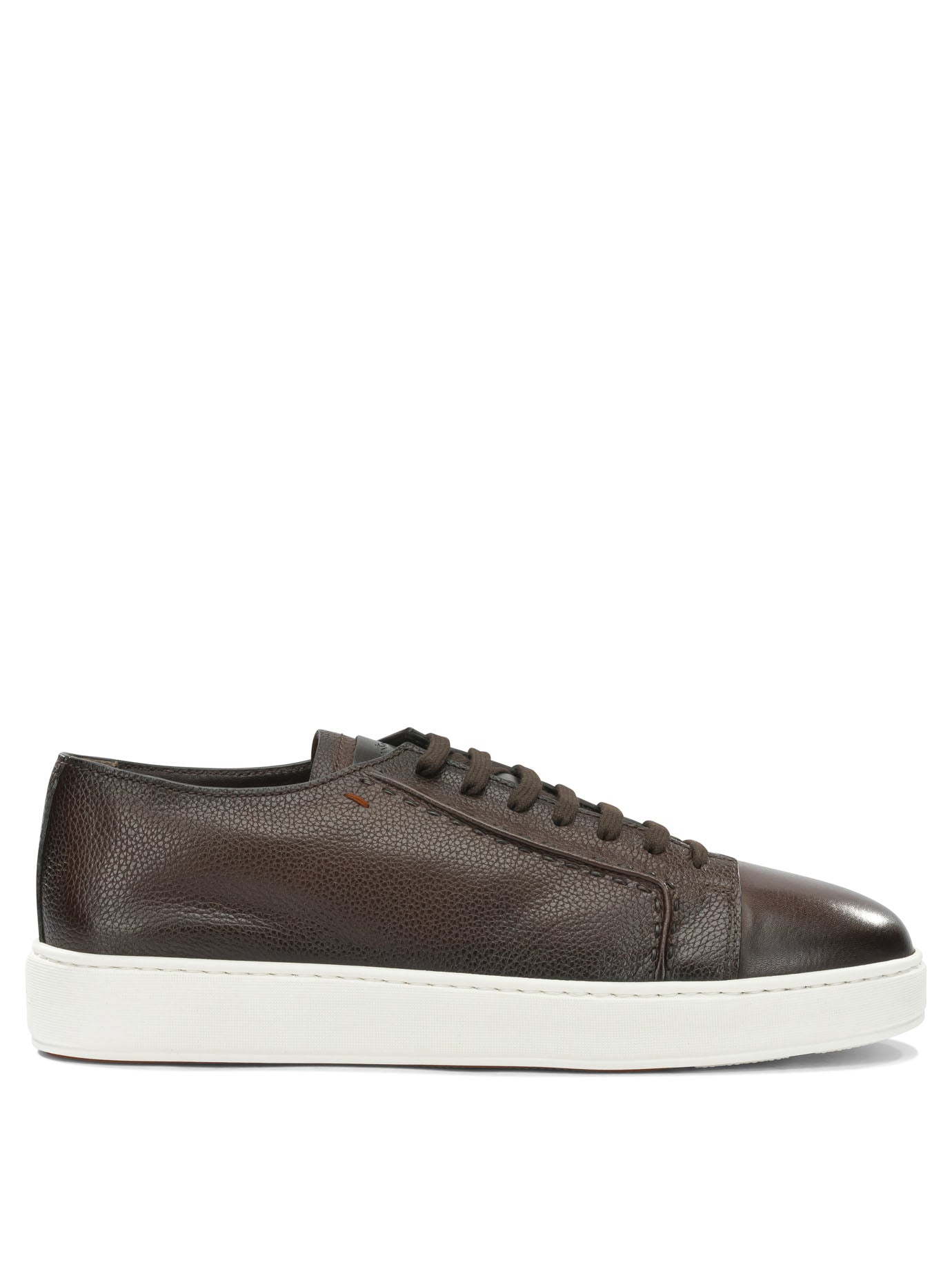 Santoni Low-Top Leather Sneakers