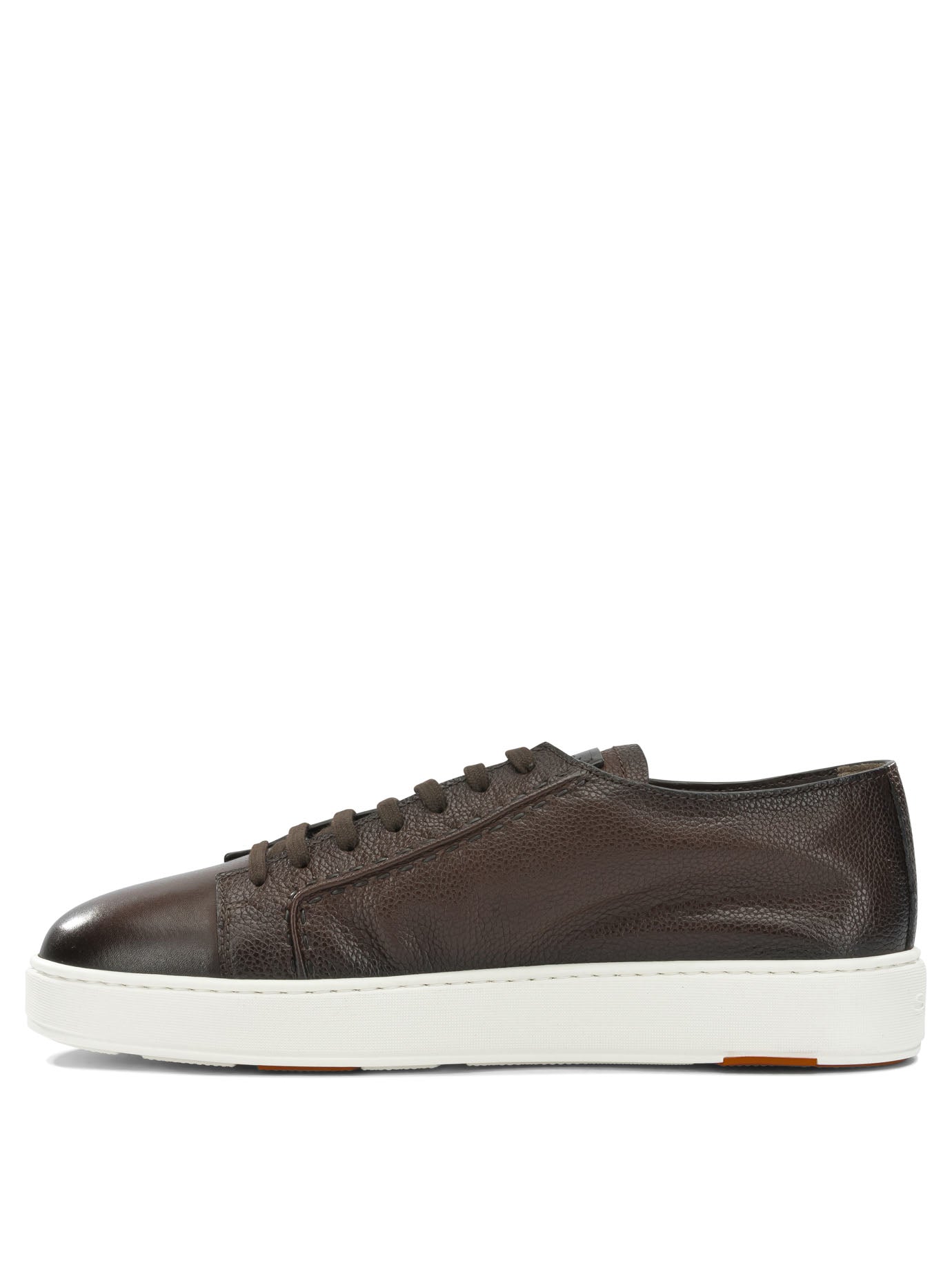 Santoni Low-Top Leather Sneakers