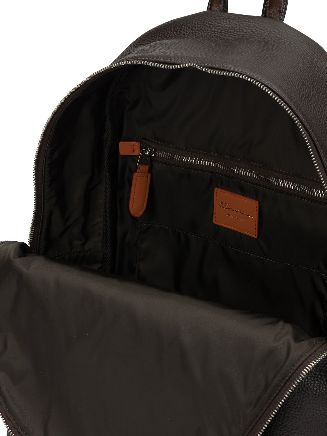 Santoni Casual Leather Backpack