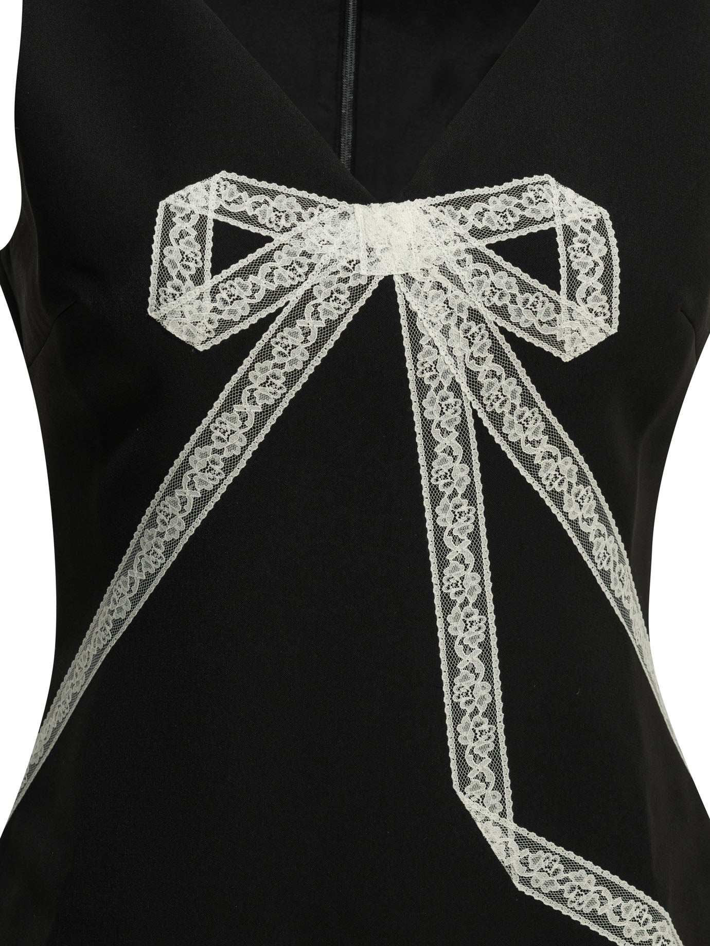 Self-portrait Short Sheath Dress With Bow