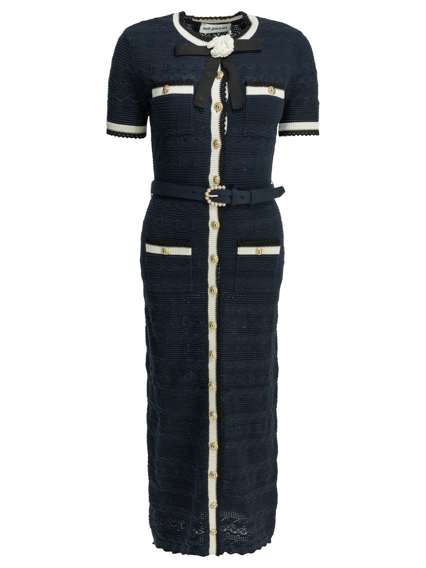Self-portrait Knit Midi Dress