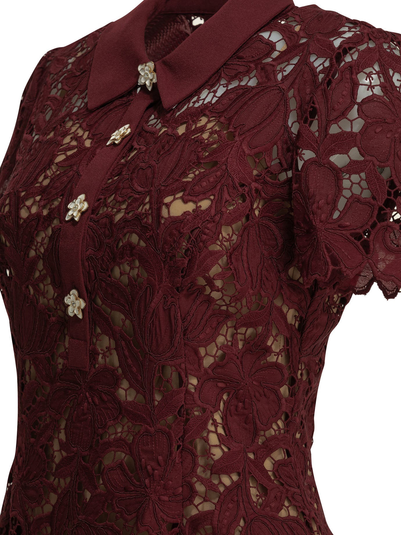 Self-portrait Short Lace Dress
