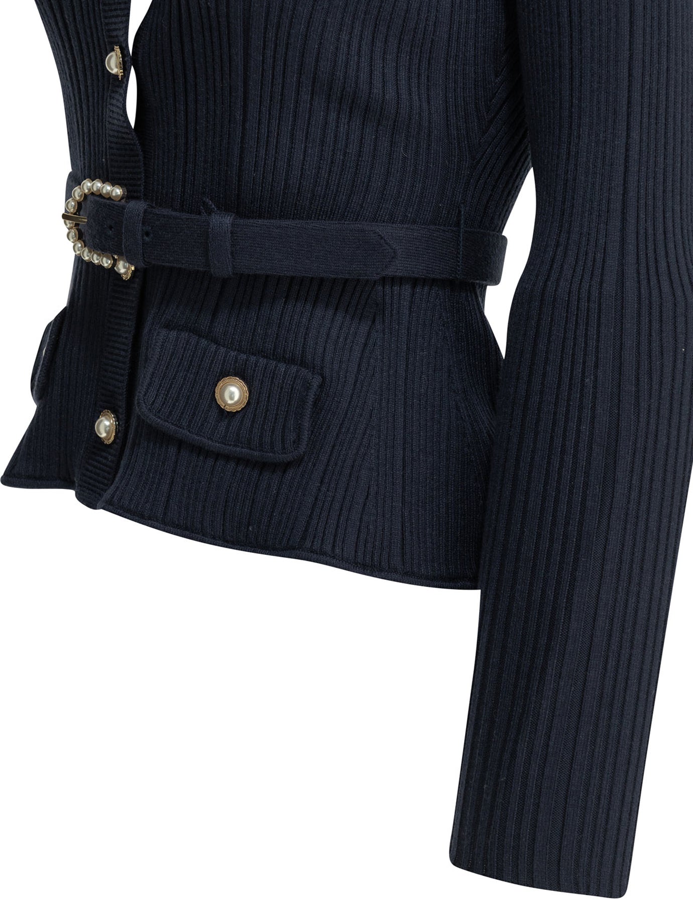 Self-portrait Woven Knit Cardigan