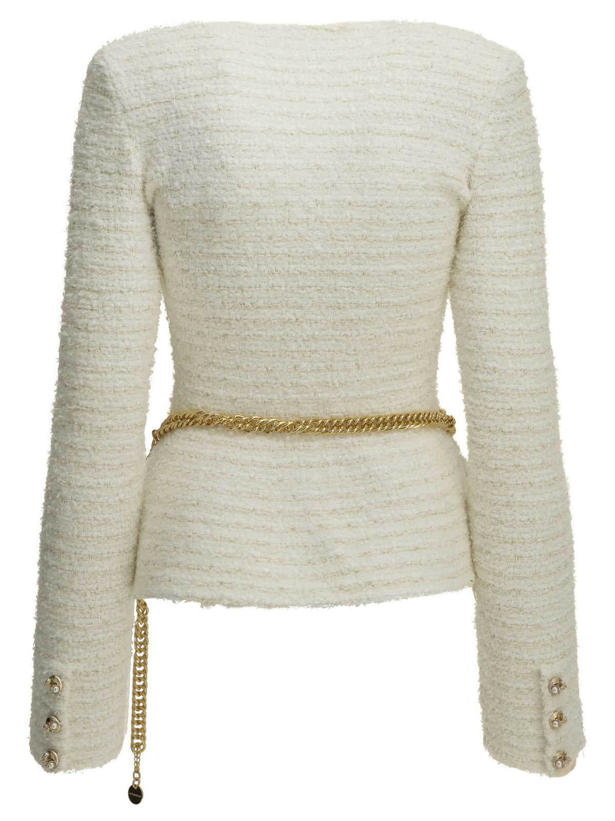 Self-portrait Textured-Knit Cardigan