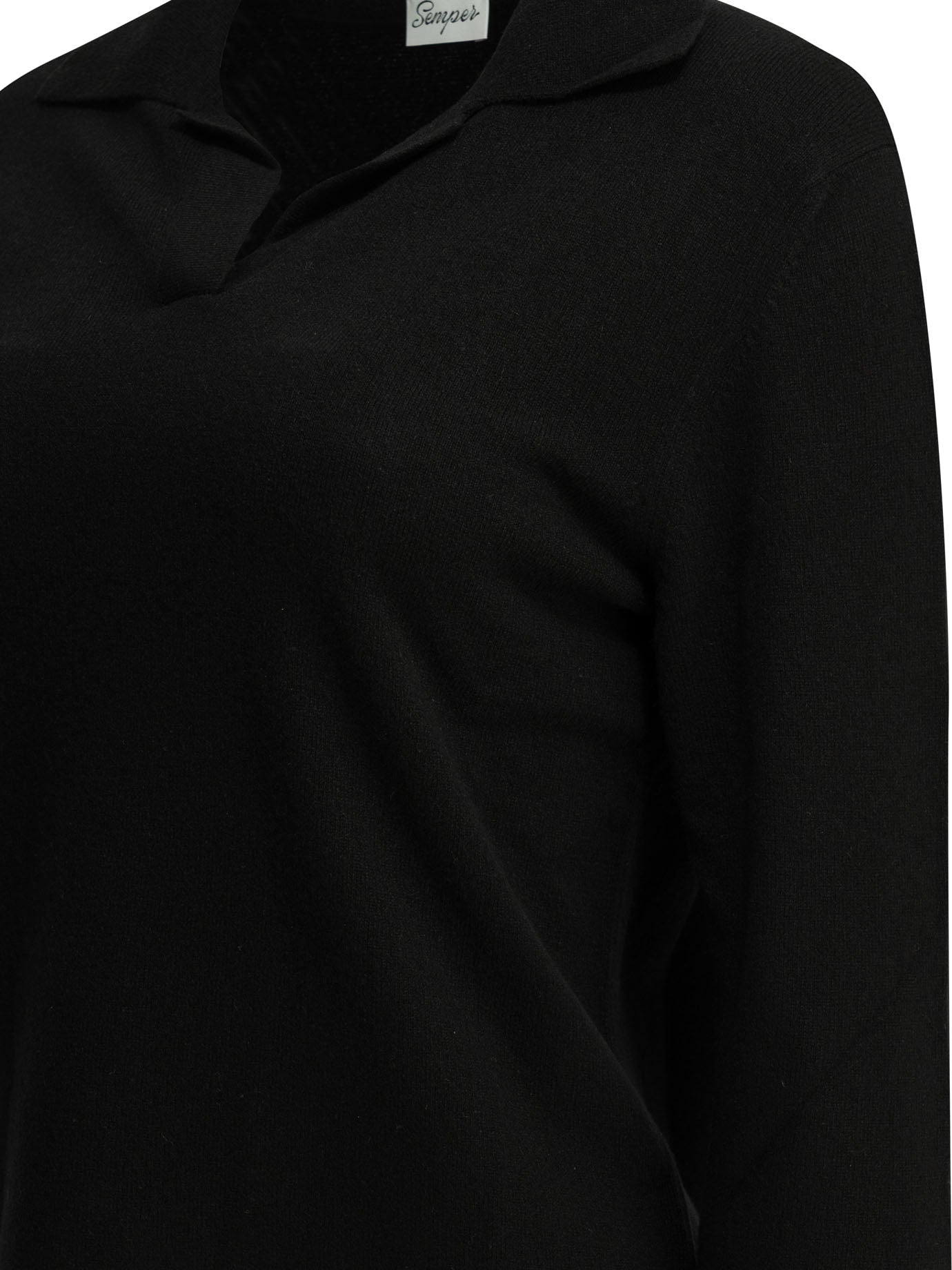 Semper Cashmere Polo Sweater