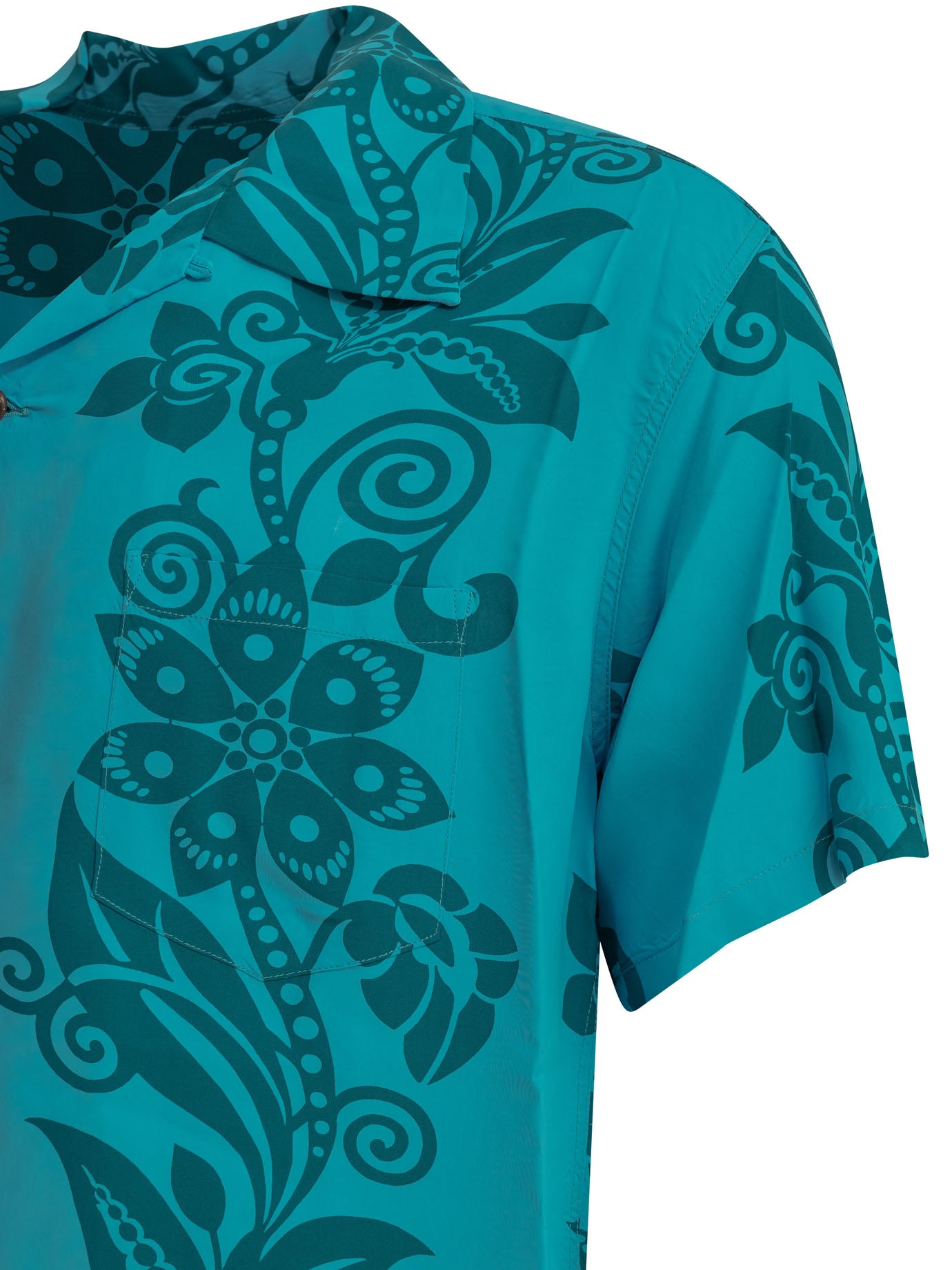 Sun Surf Pictograph Flower Casual Shirt