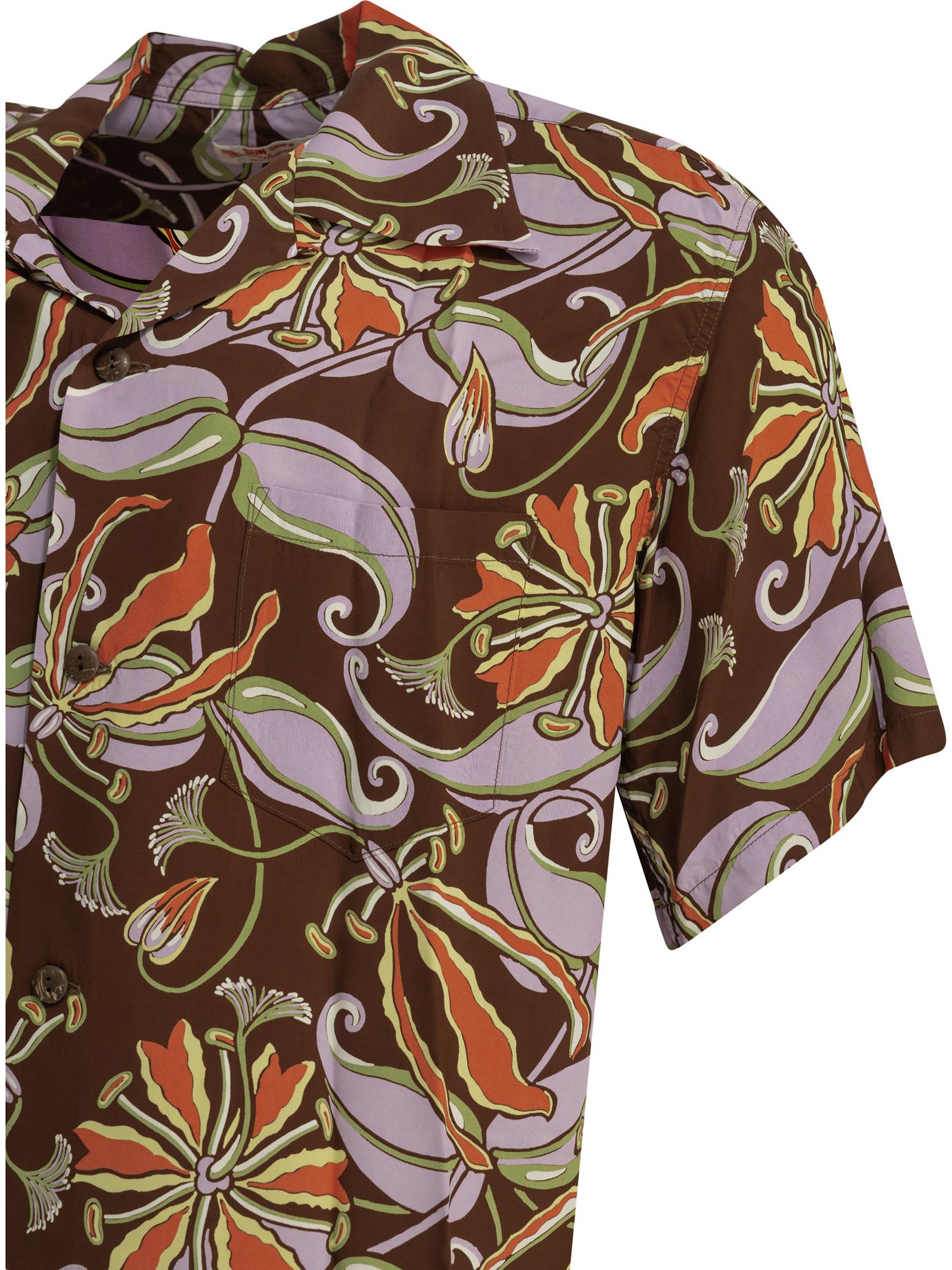 Sun Surf Spider Lily Casual Shirt