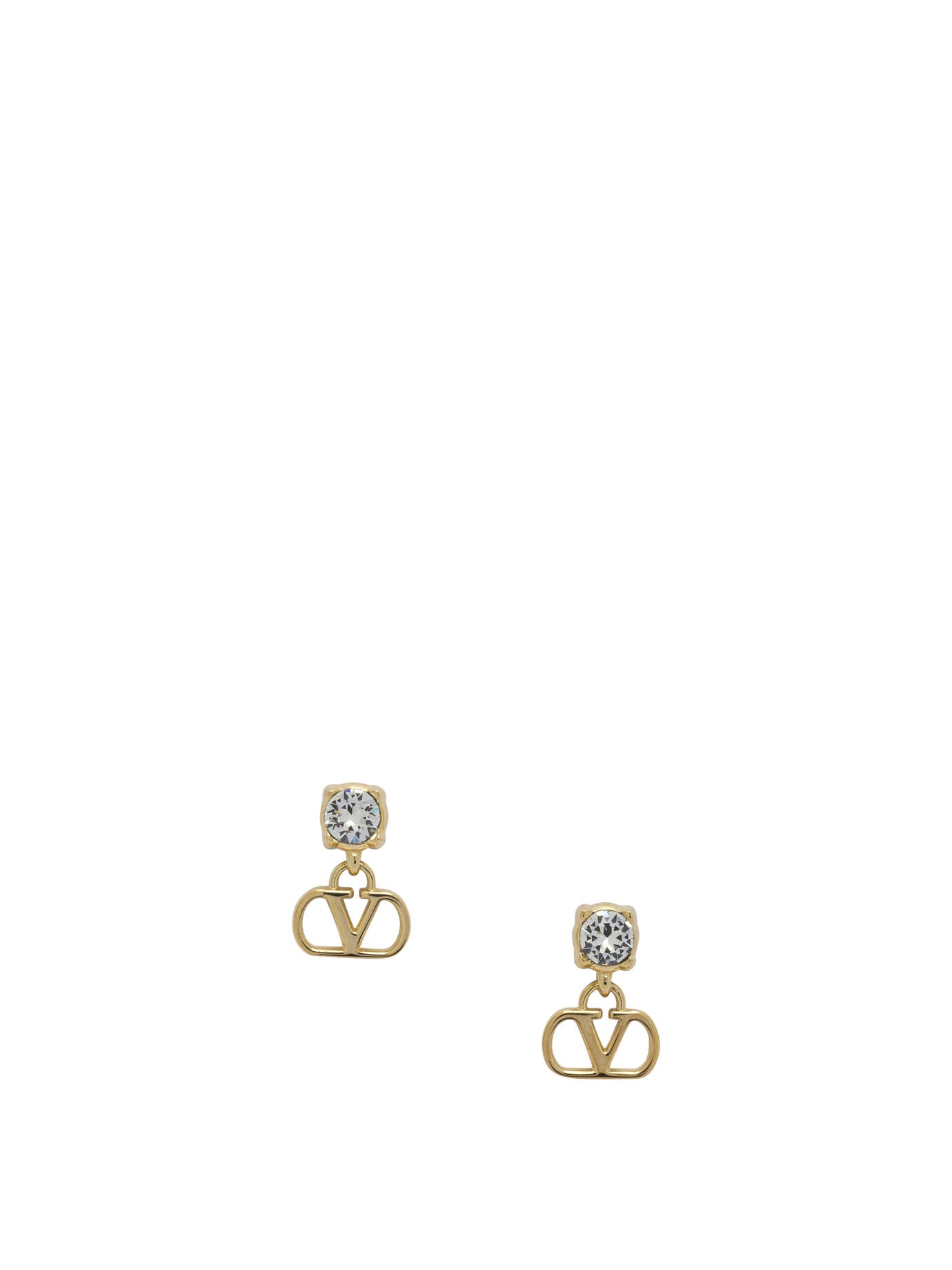 Valentino Garavani Vlogo Signature With Swarovski® Pin Earrings