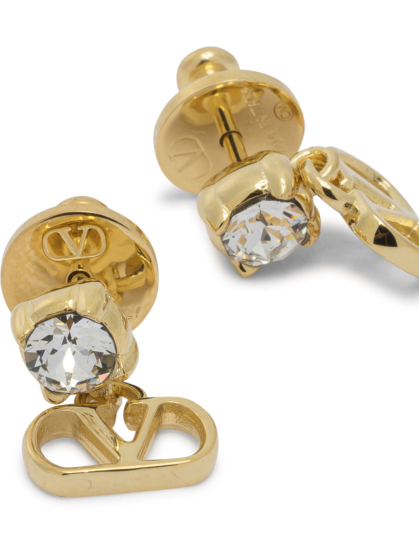 Valentino Garavani Vlogo Signature With Swarovski® Pin Earrings