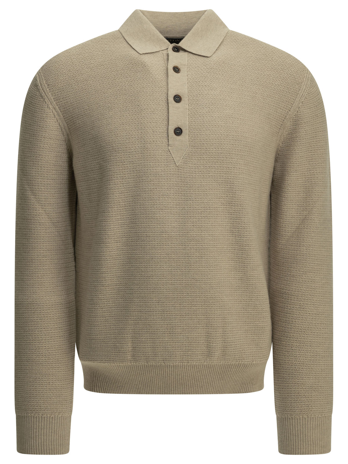 Zegna Cashmere Polo Sweater