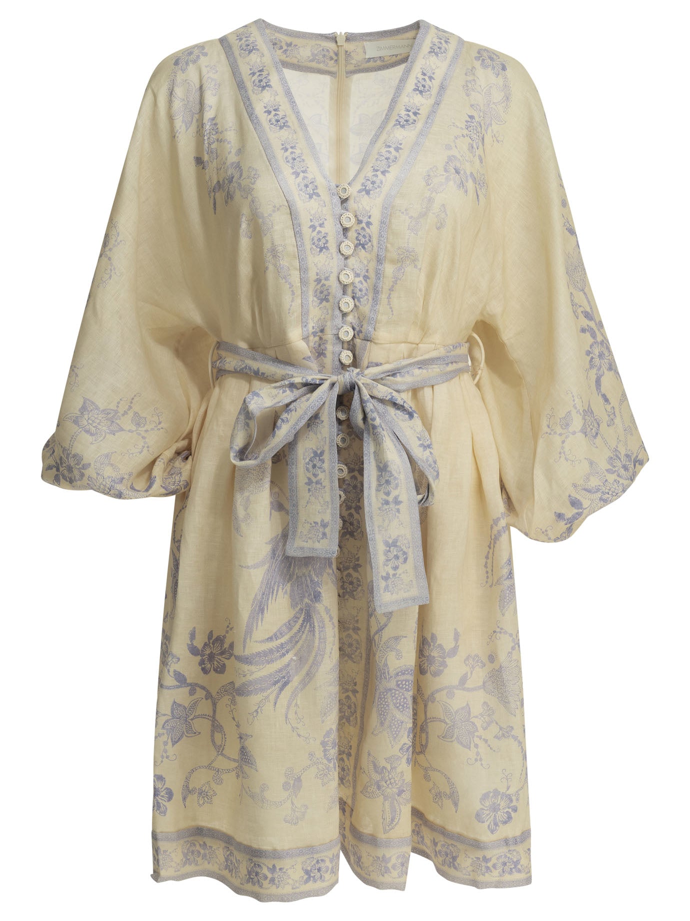 Zimmermann Indra Plunge Short Dress