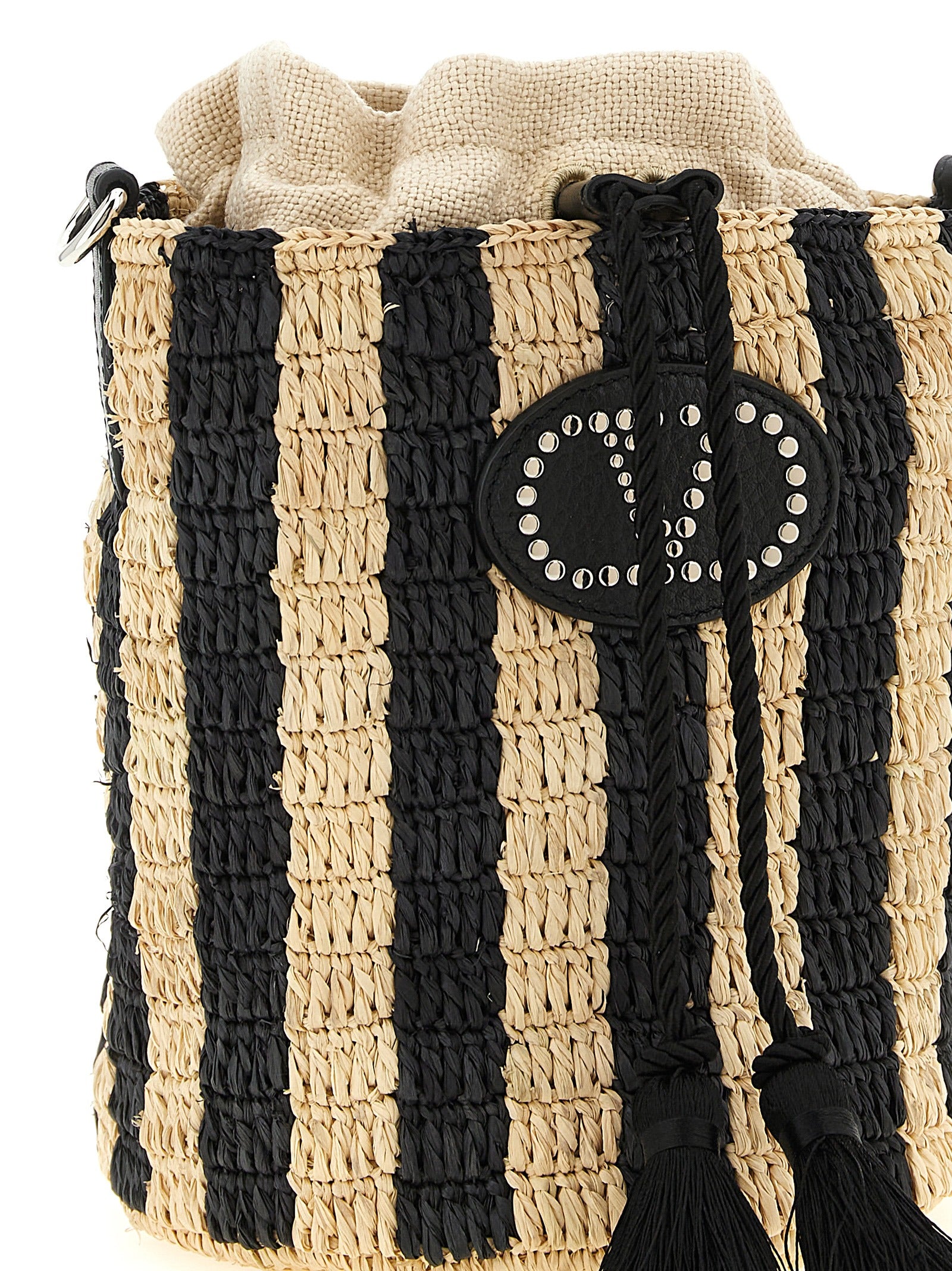 Valentino Garavani Valentino Garavani Raffia Small Bucket Bag