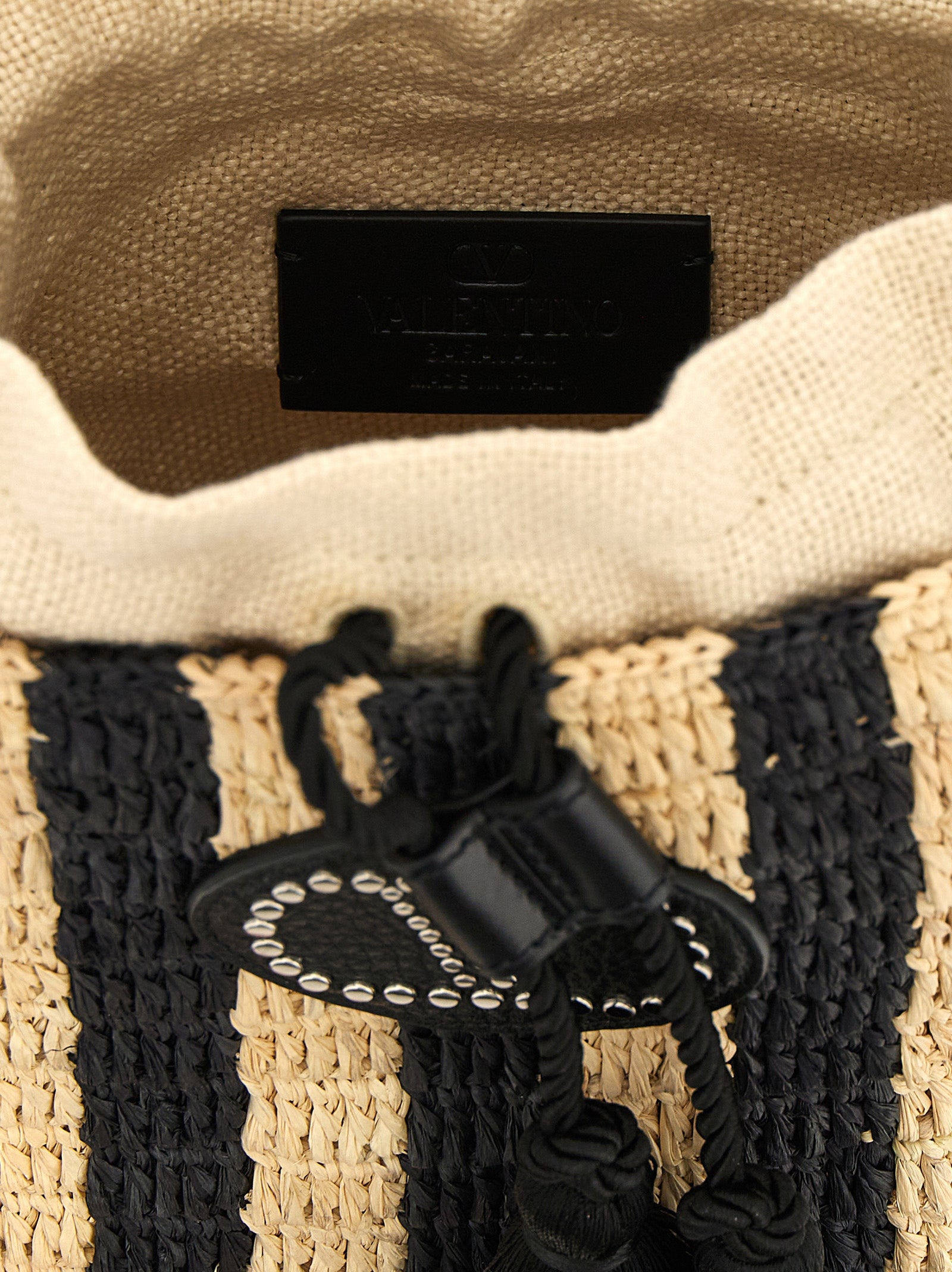Valentino Garavani Valentino Garavani Raffia Small Bucket Bag