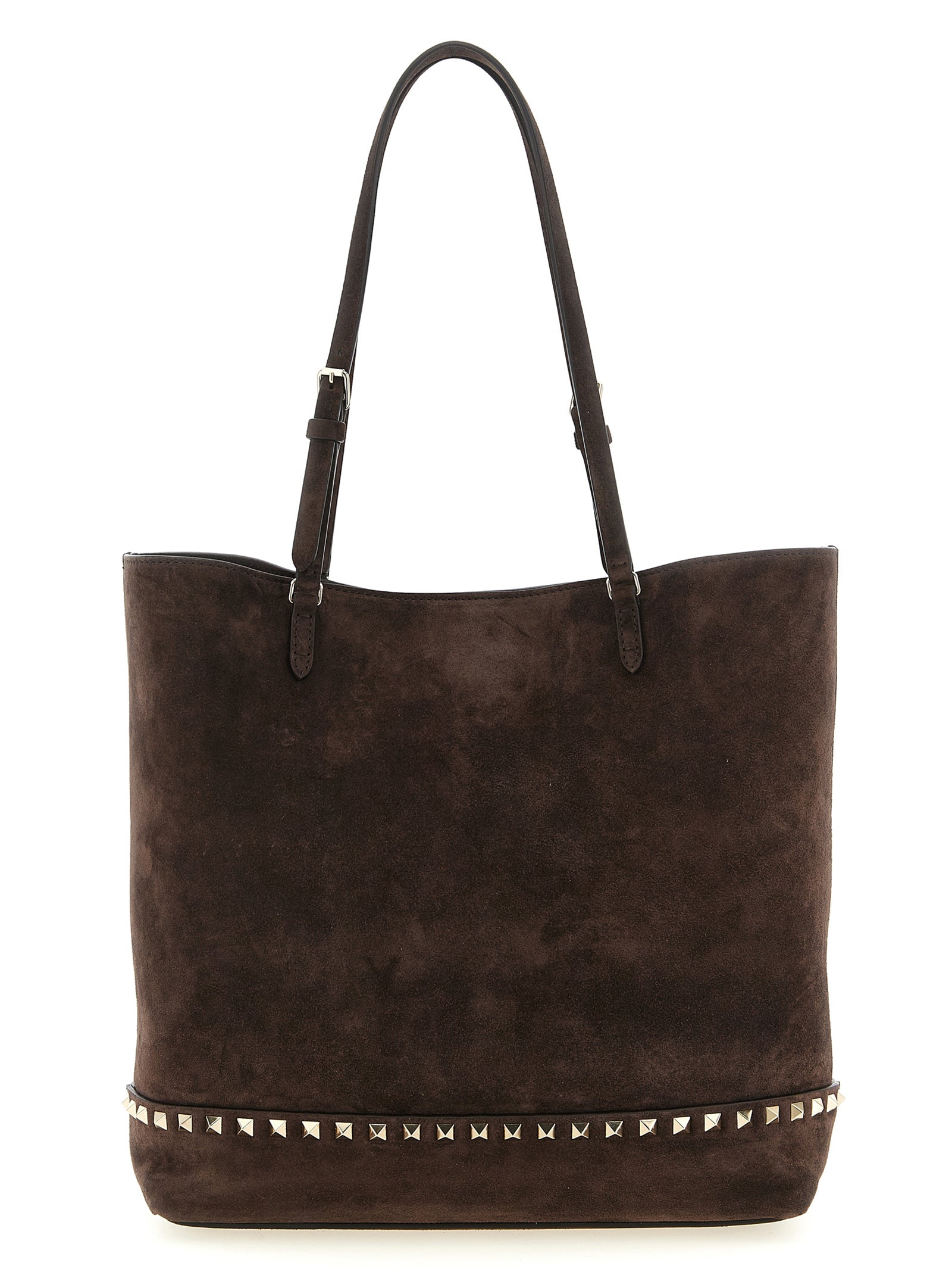 Valentino Garavani 'Rockstud Medium' Suede Shoulder Bag