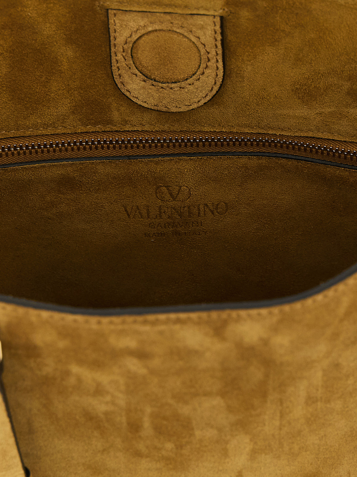 Valentino Garavani V. Garavani 'Rockstud' Small Beige Shopping Bag