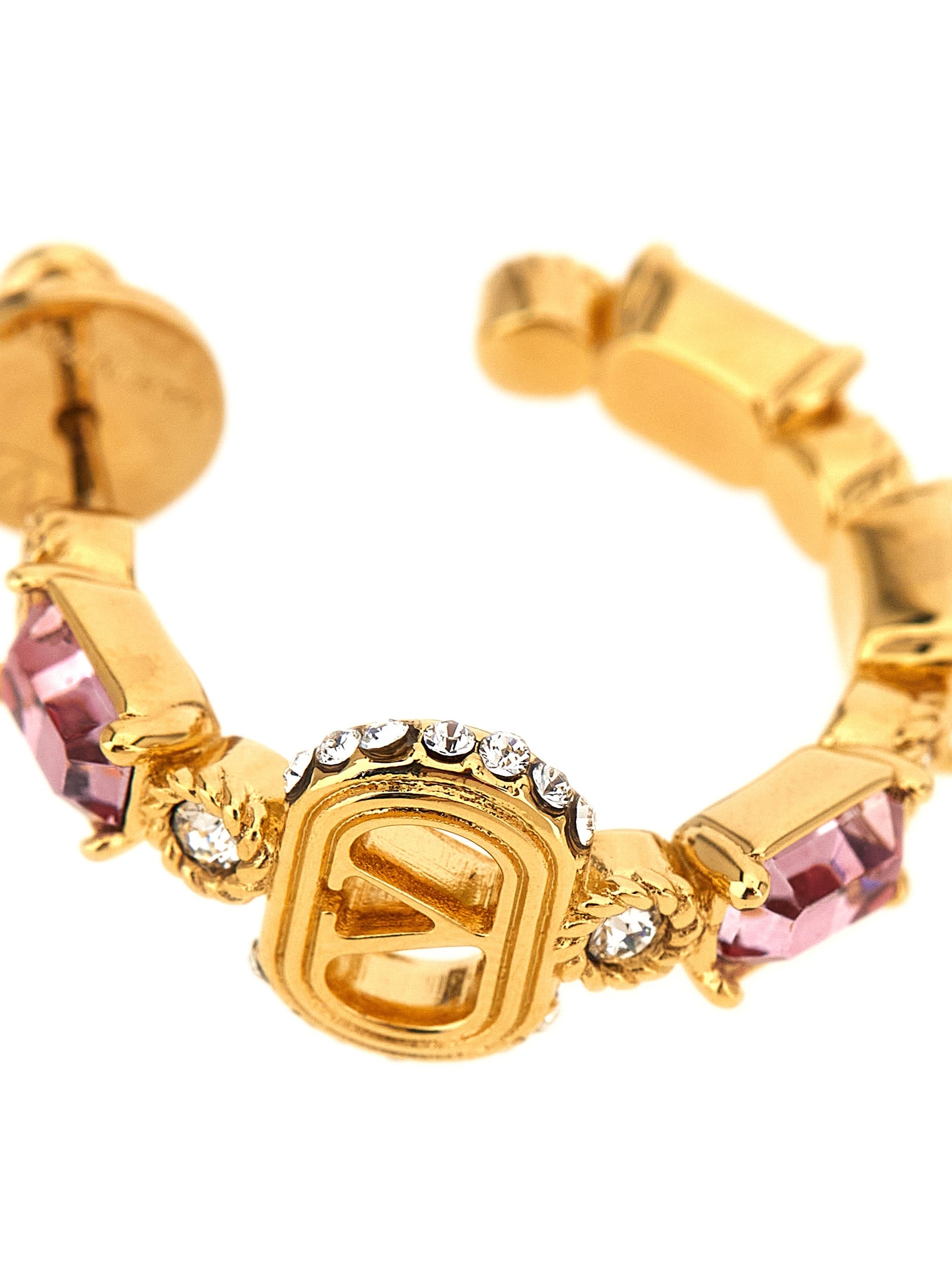 Valentino Garavani Valentino Garavani 'Ovalette' Earrings With Rhinestones