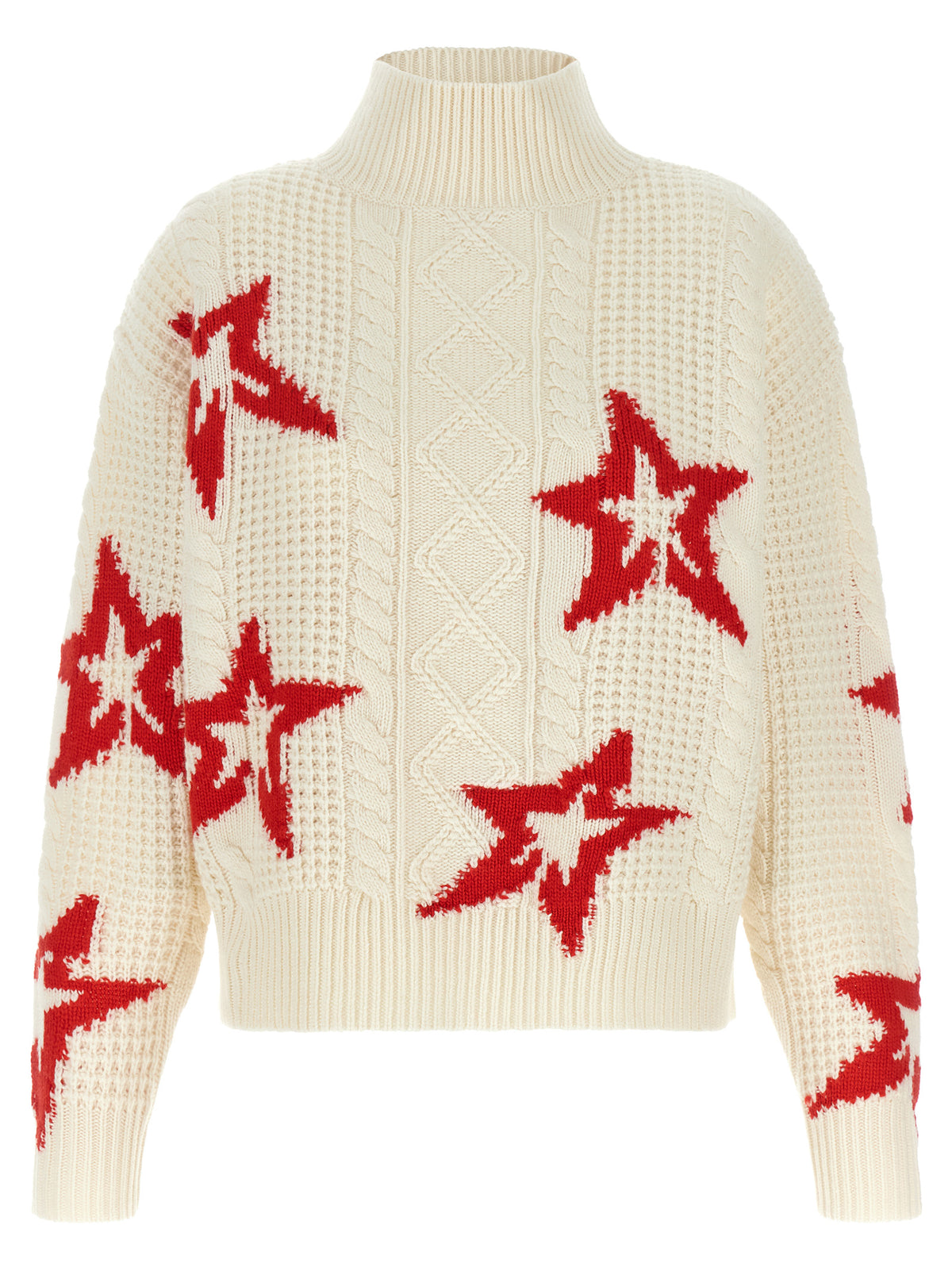 Perfect Moment Red Star Turtleneck Sweater