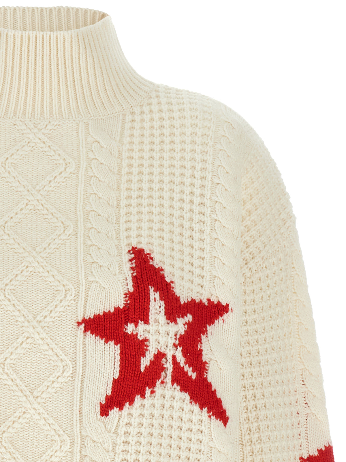Perfect Moment Red Star Turtleneck Sweater