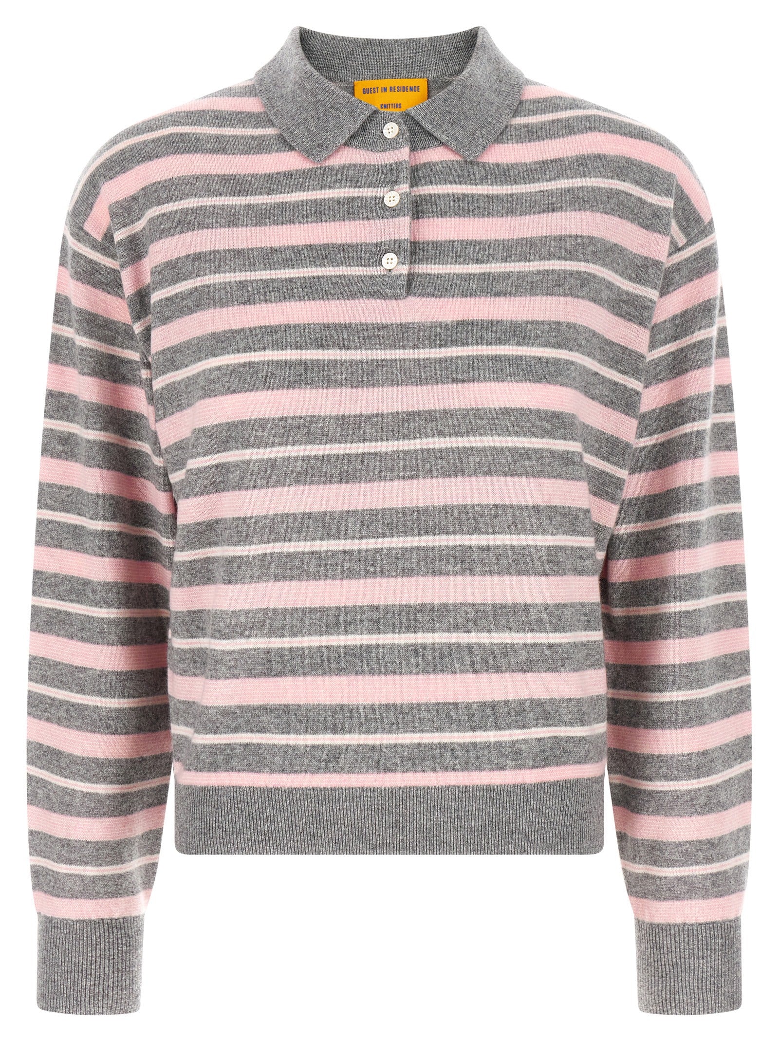 Guest In Residence 'Clloegiate Stripe Polo' Sweater