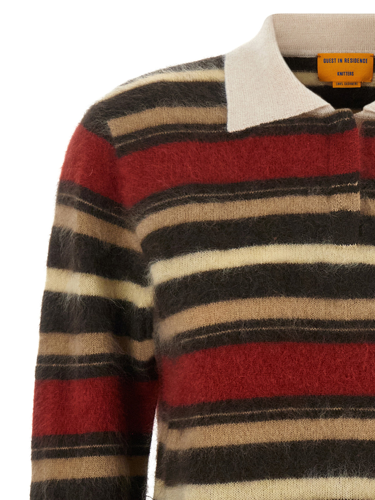 Guest In Residence 'Grizzly Cropped Rugby' Polo Shirt