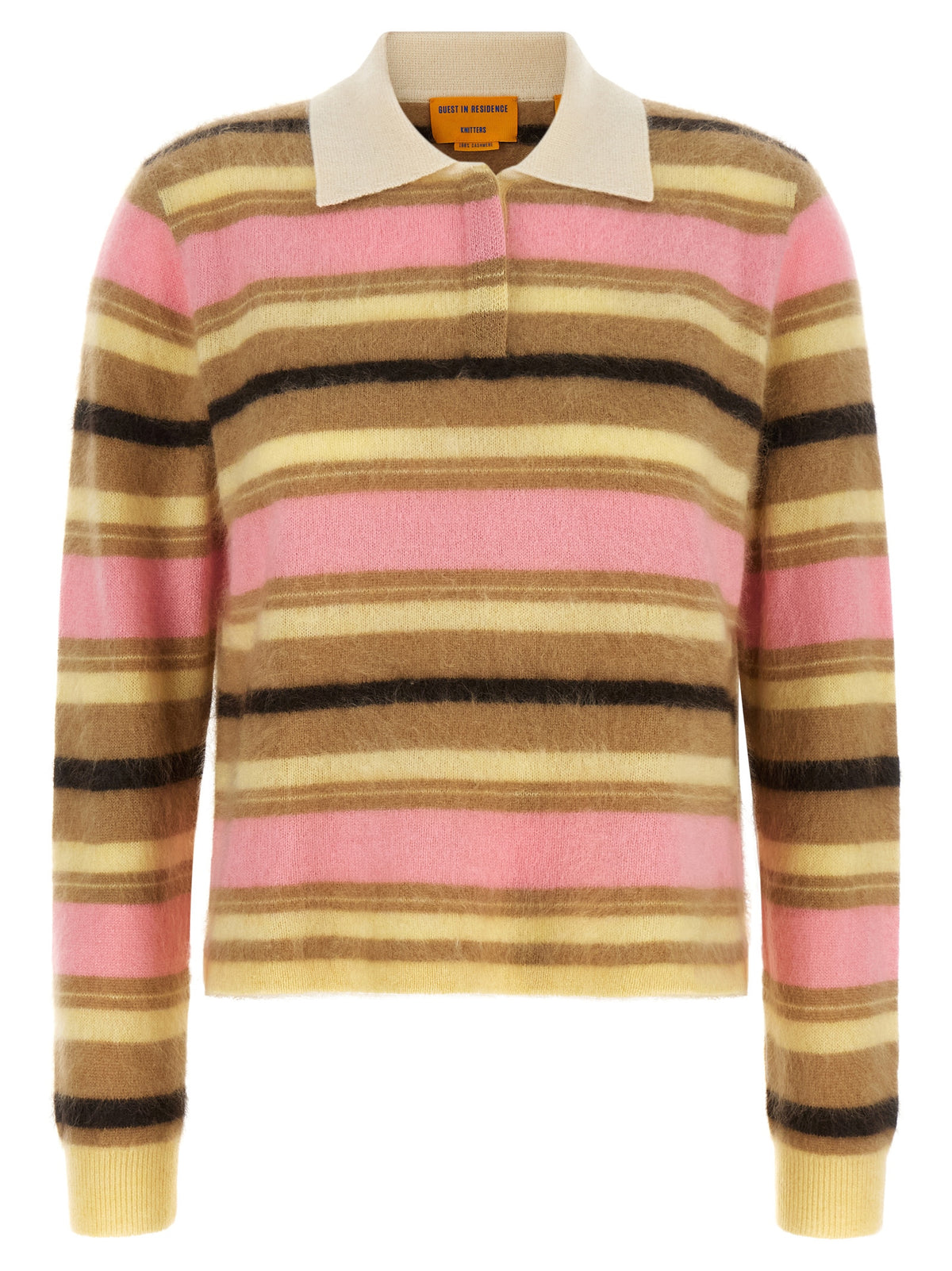 Guest In Residence 'Grizzly Cropped Rugby' Polo Shirt