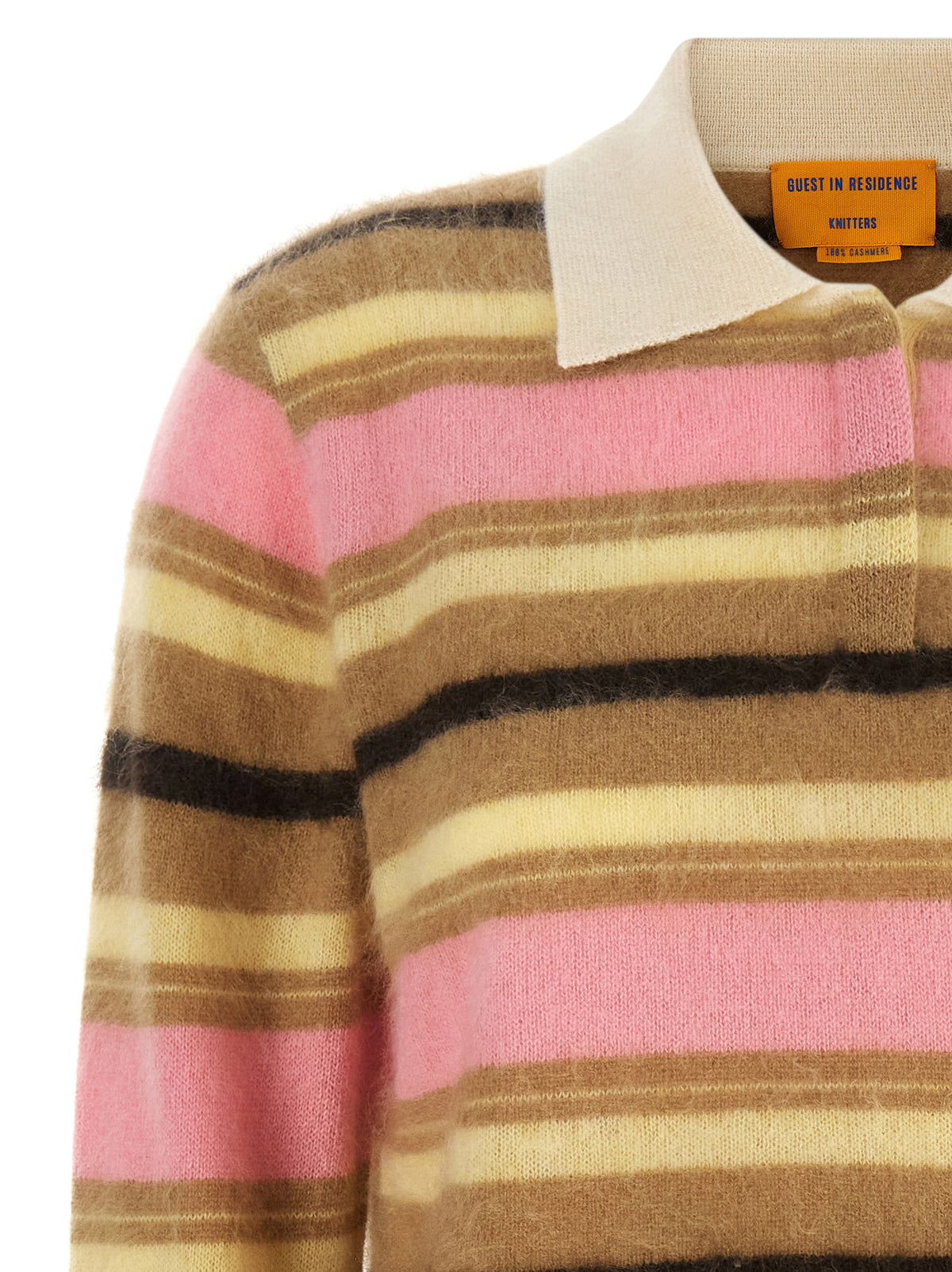Guest In Residence 'Grizzly Cropped Rugby' Polo Shirt
