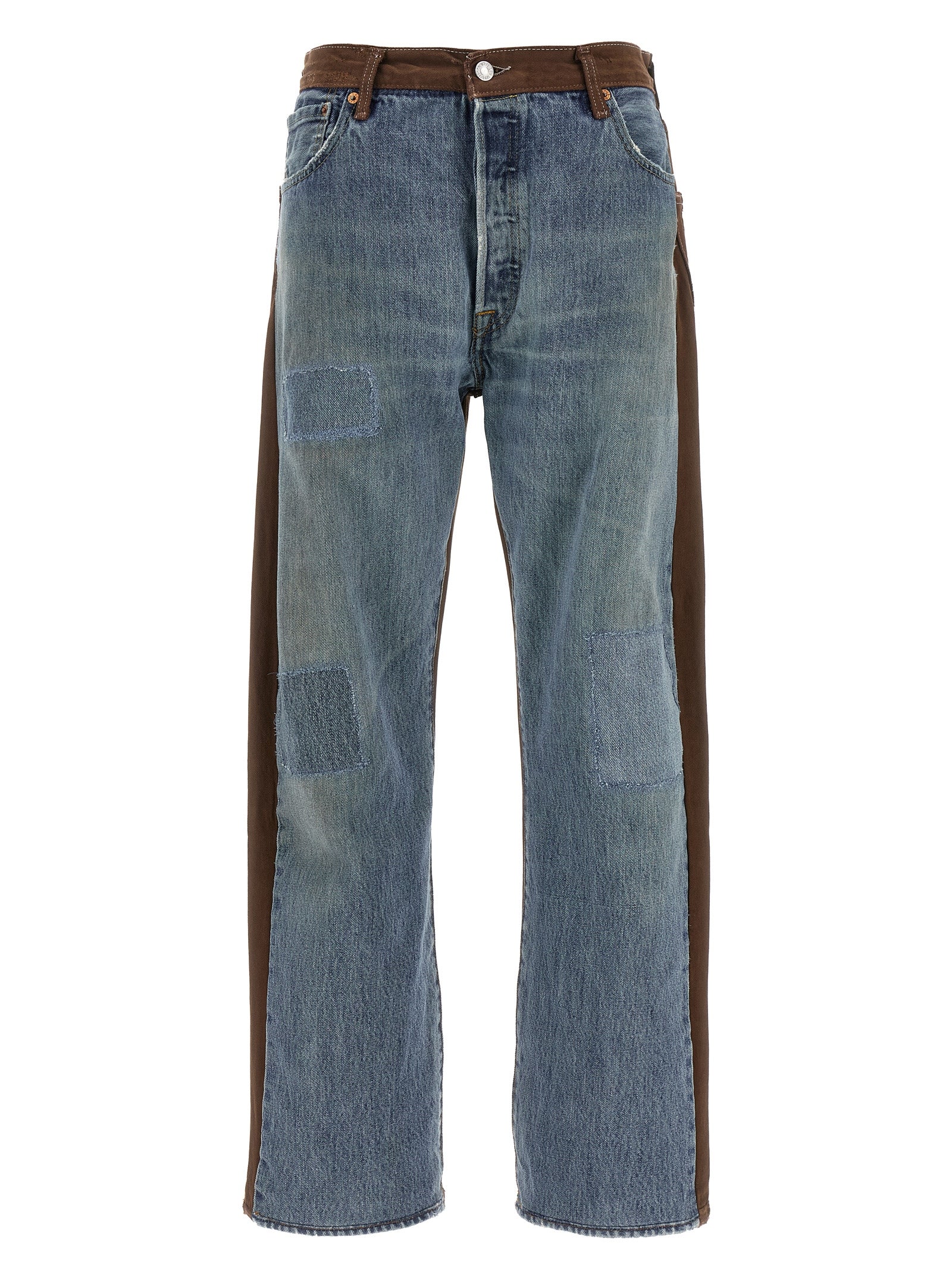 B Sides 'Vintage Straight Rework Halfsie' Jeans