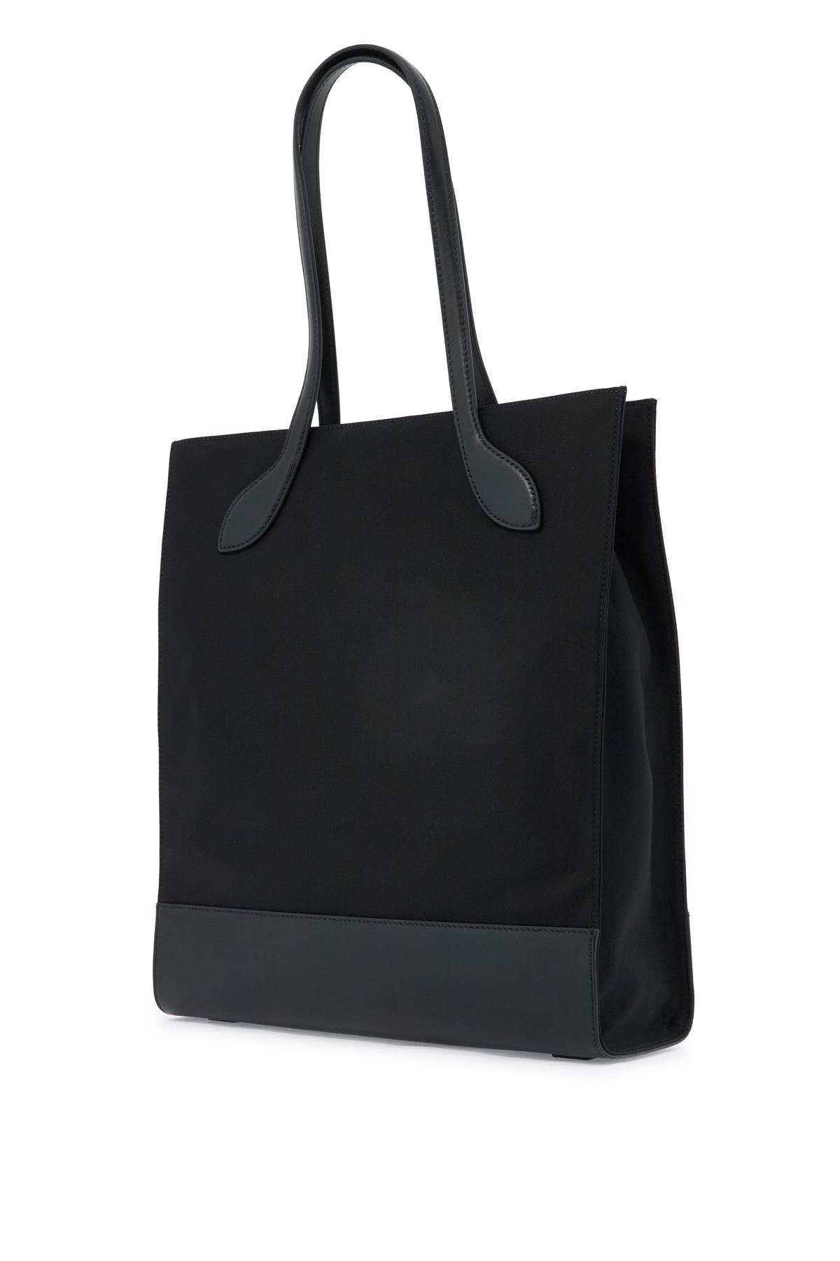 Bally N/S Nylon And Leather Tote Bag