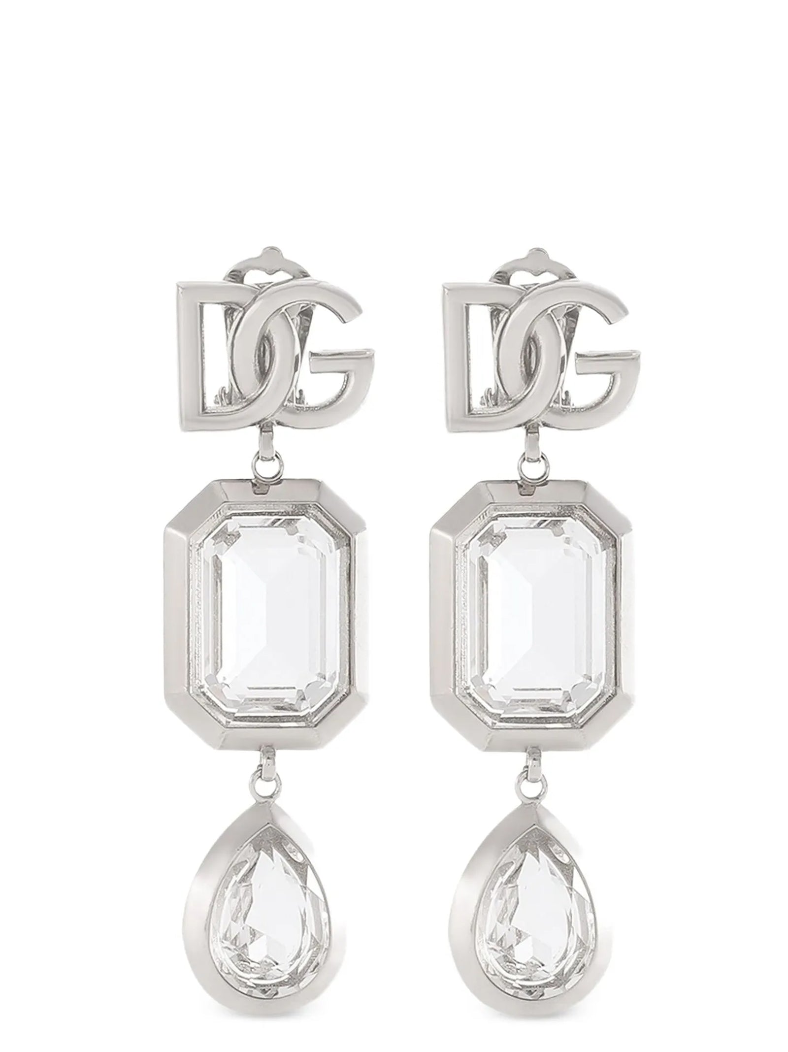 Dolce & Gabbana Pendant Earrings With Crystals