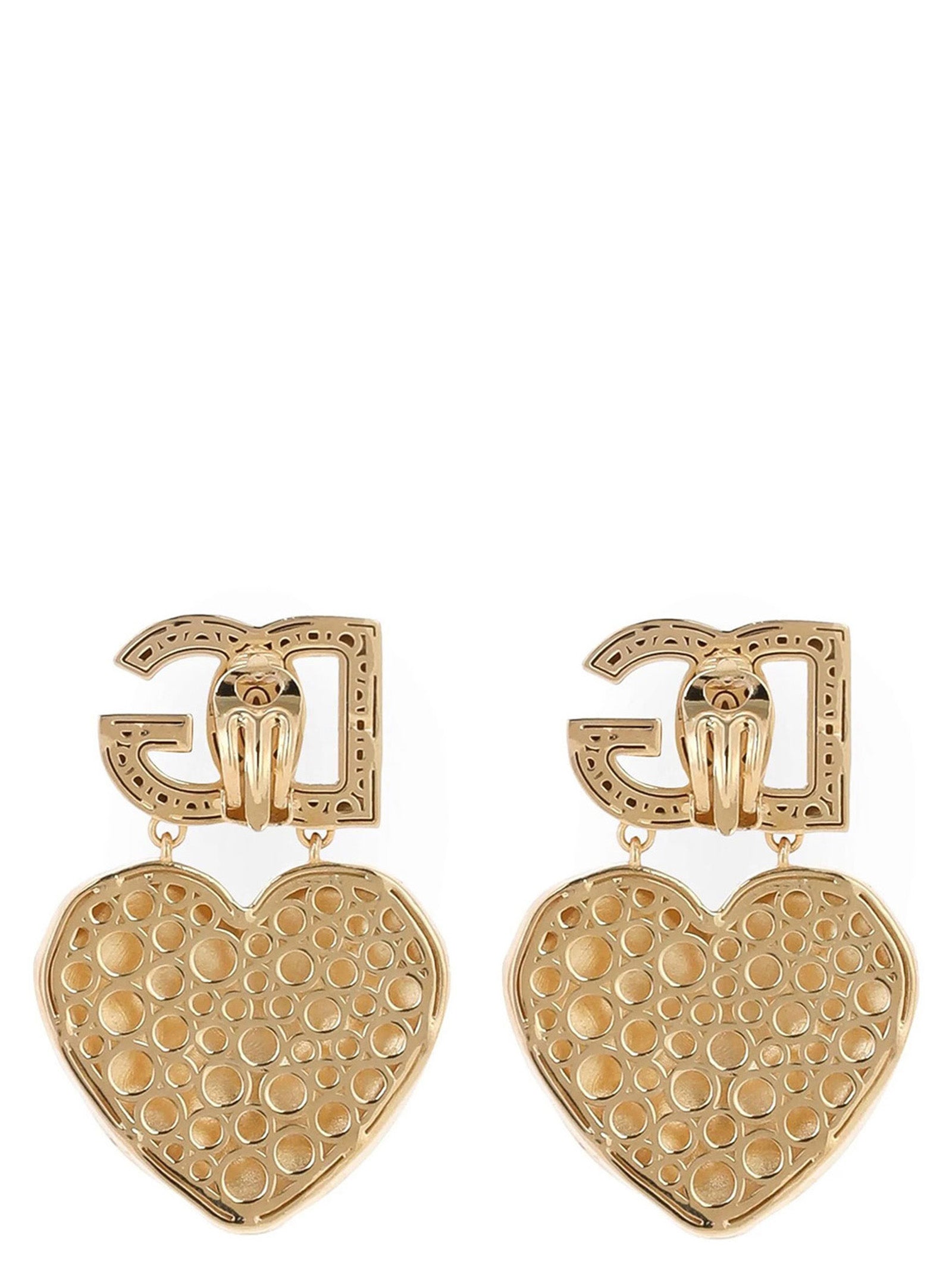 Dolce & Gabbana Heart Logo Earrings