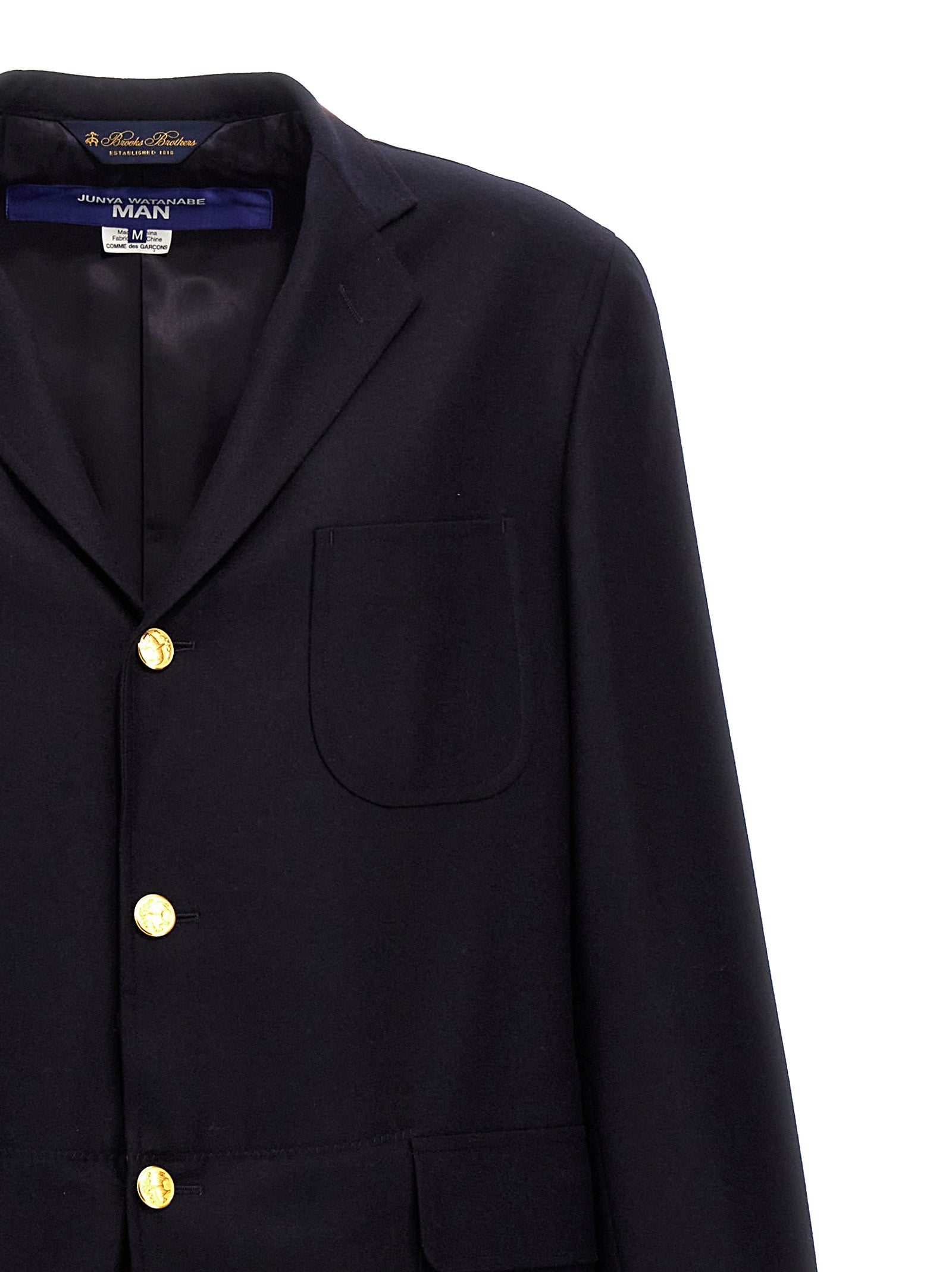 Junya Watanabe Two-Material Single-Breasted Coat