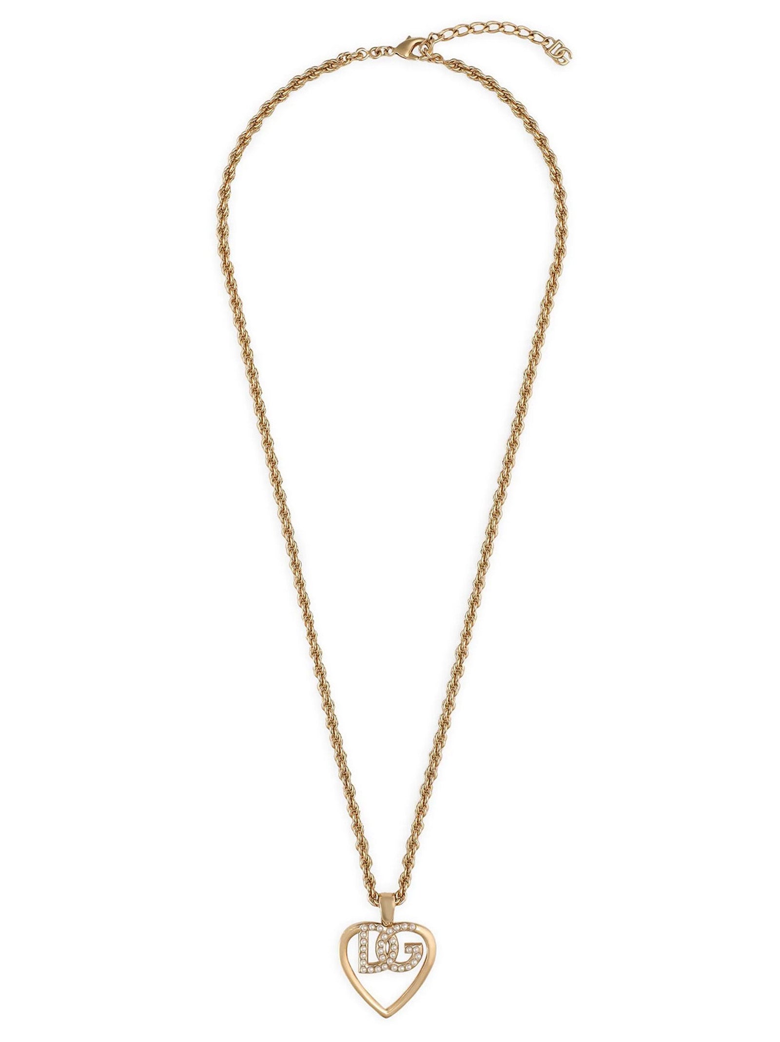 Dolce & Gabbana Logo Charm Necklace