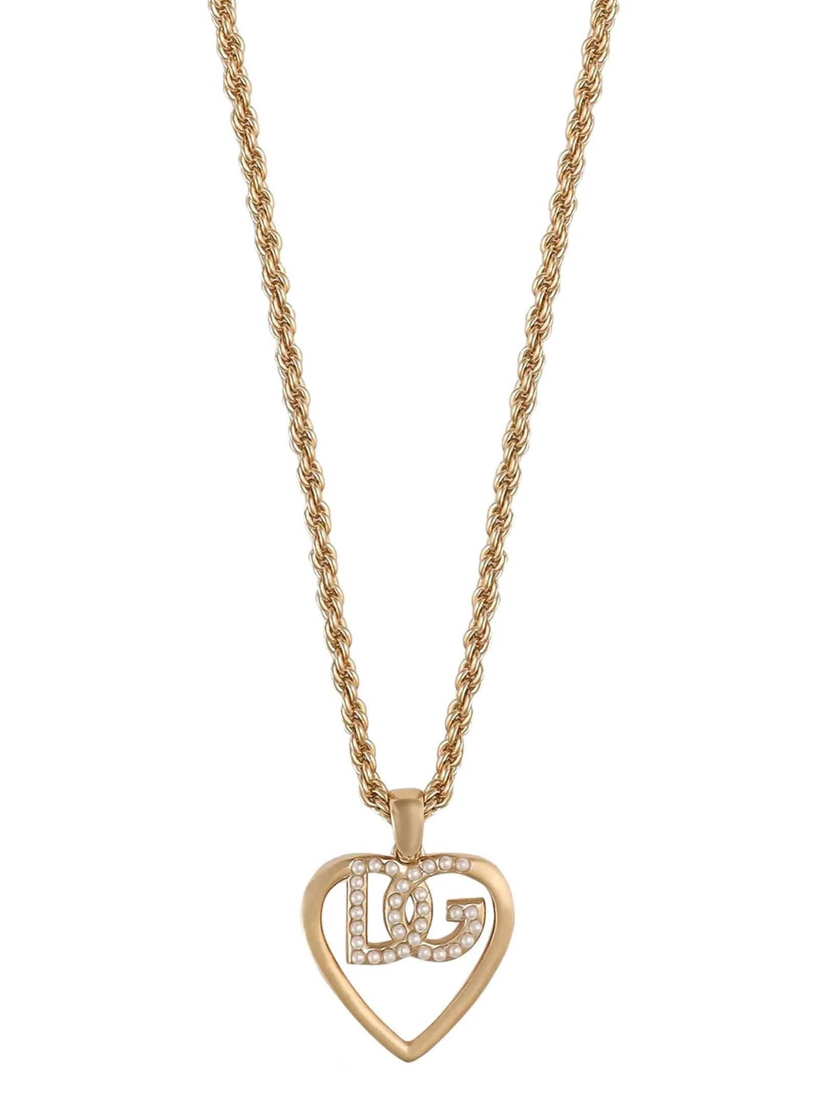 Dolce & Gabbana Logo Charm Necklace