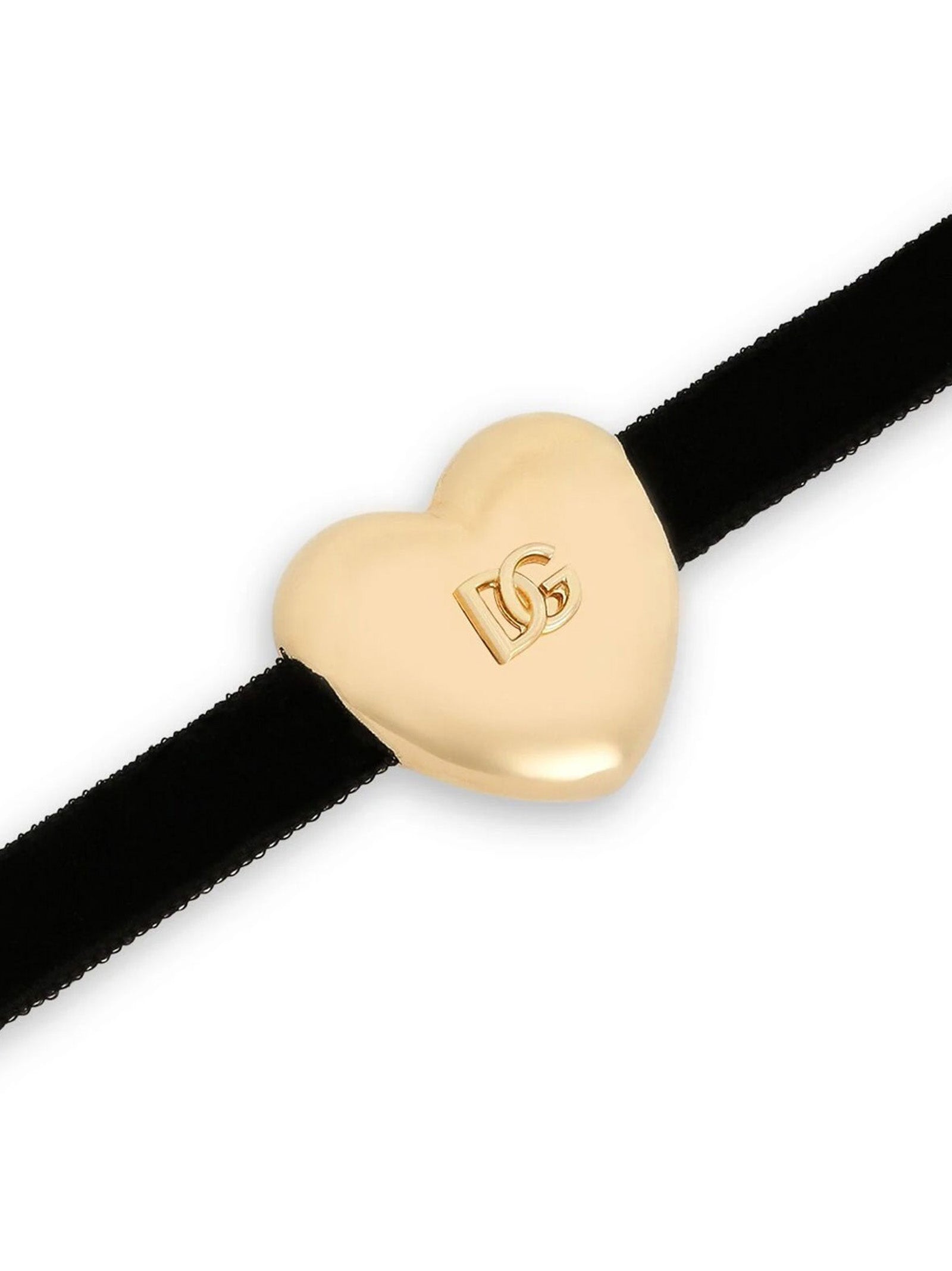 Dolce & Gabbana Heart Velvet Choker