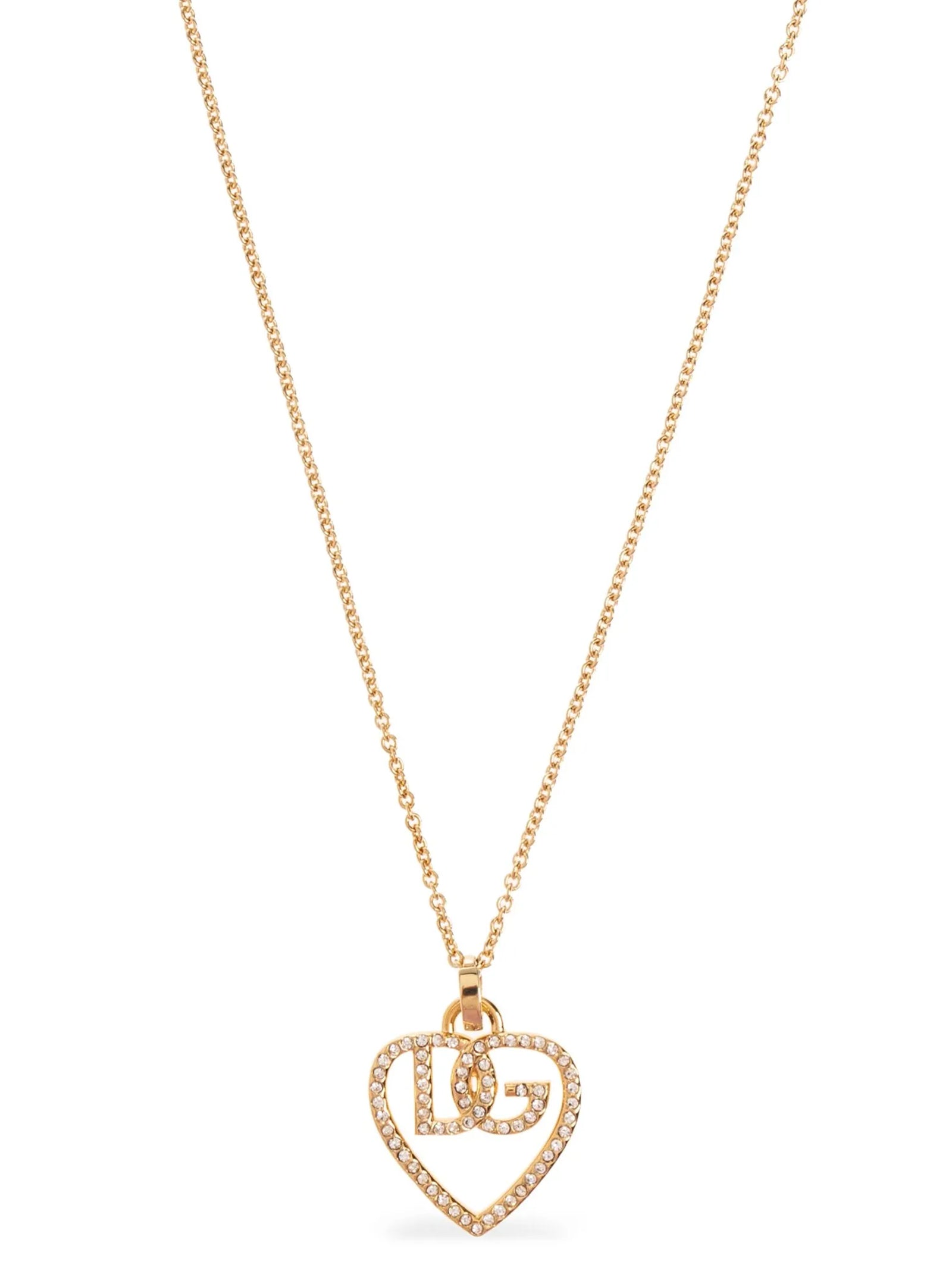 Dolce & Gabbana Strass Logo Necklace