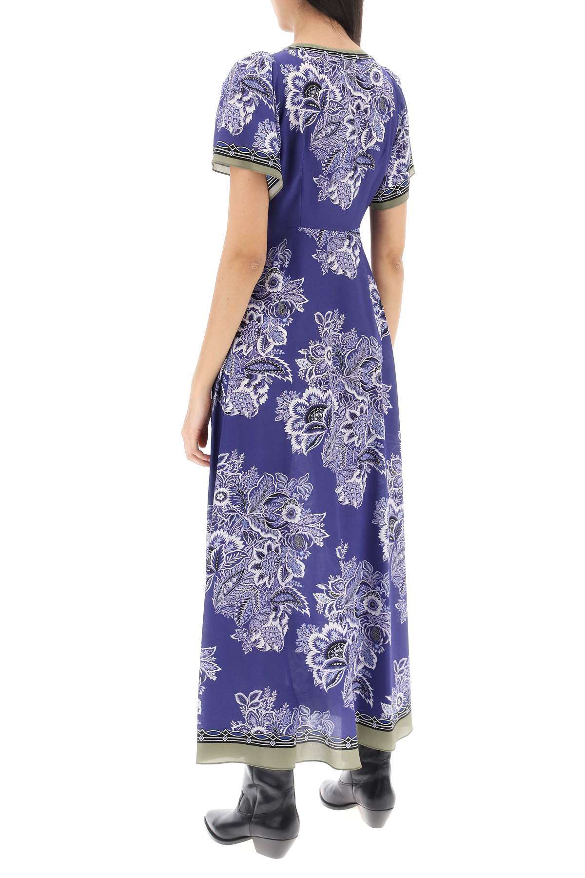 Etro Maxi Crepe De Chine Dress