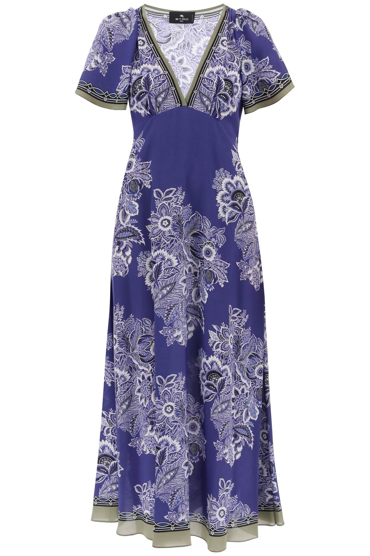 Etro Maxi Crepe De Chine Dress