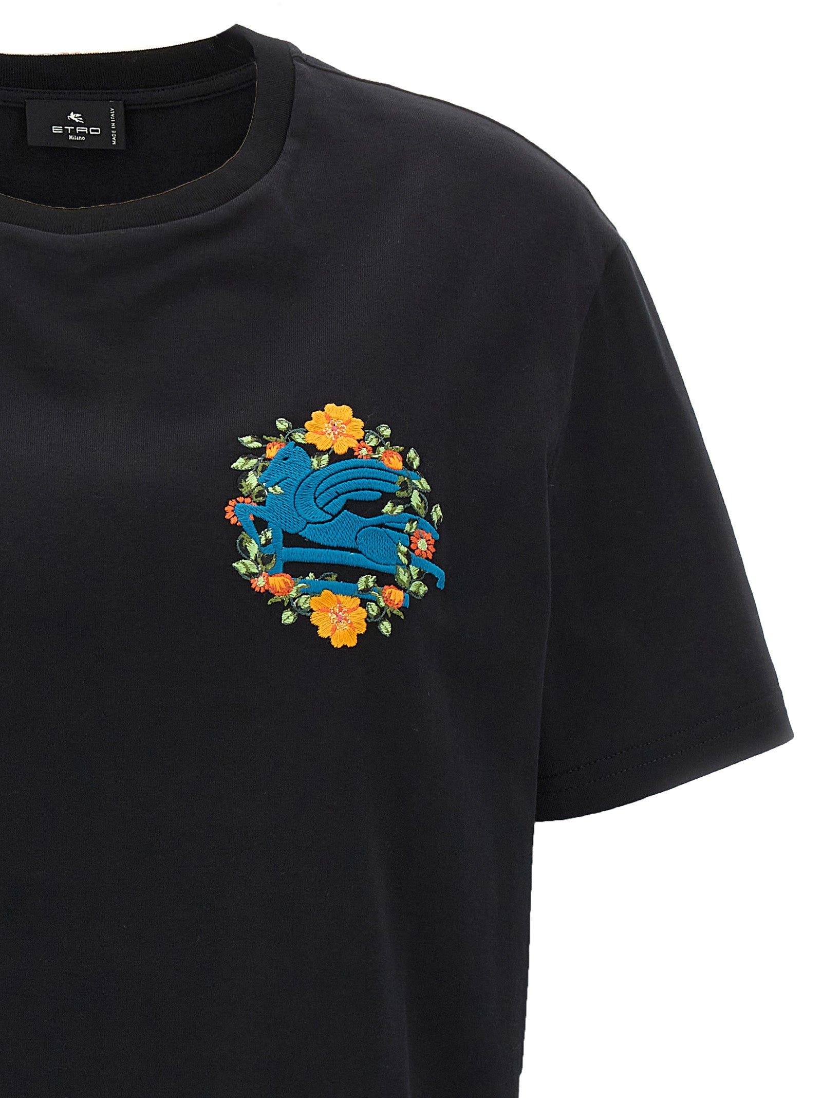 Etro Logo Embroidery T-Shirt