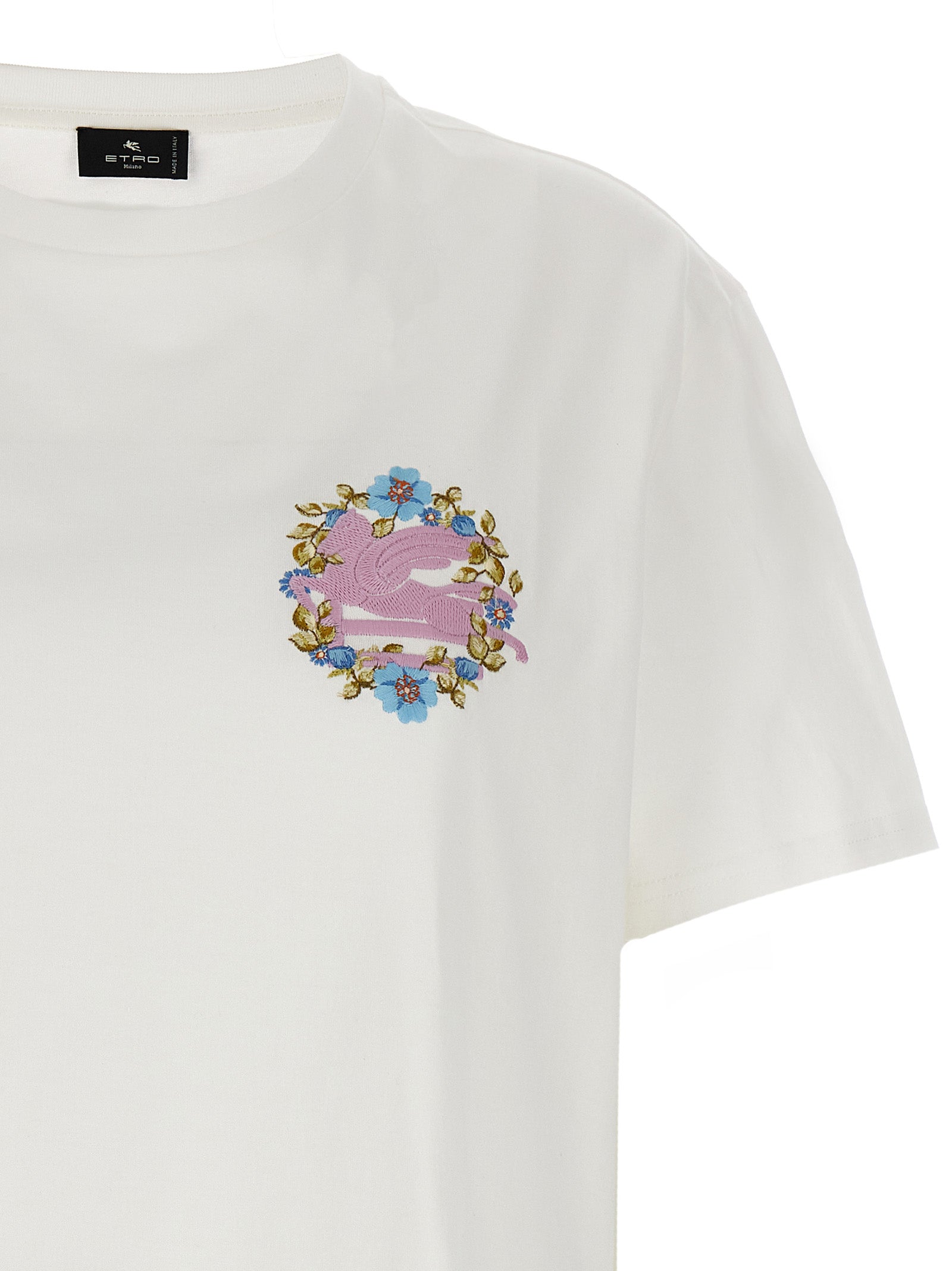 Etro Logo Embroidery T-Shirt