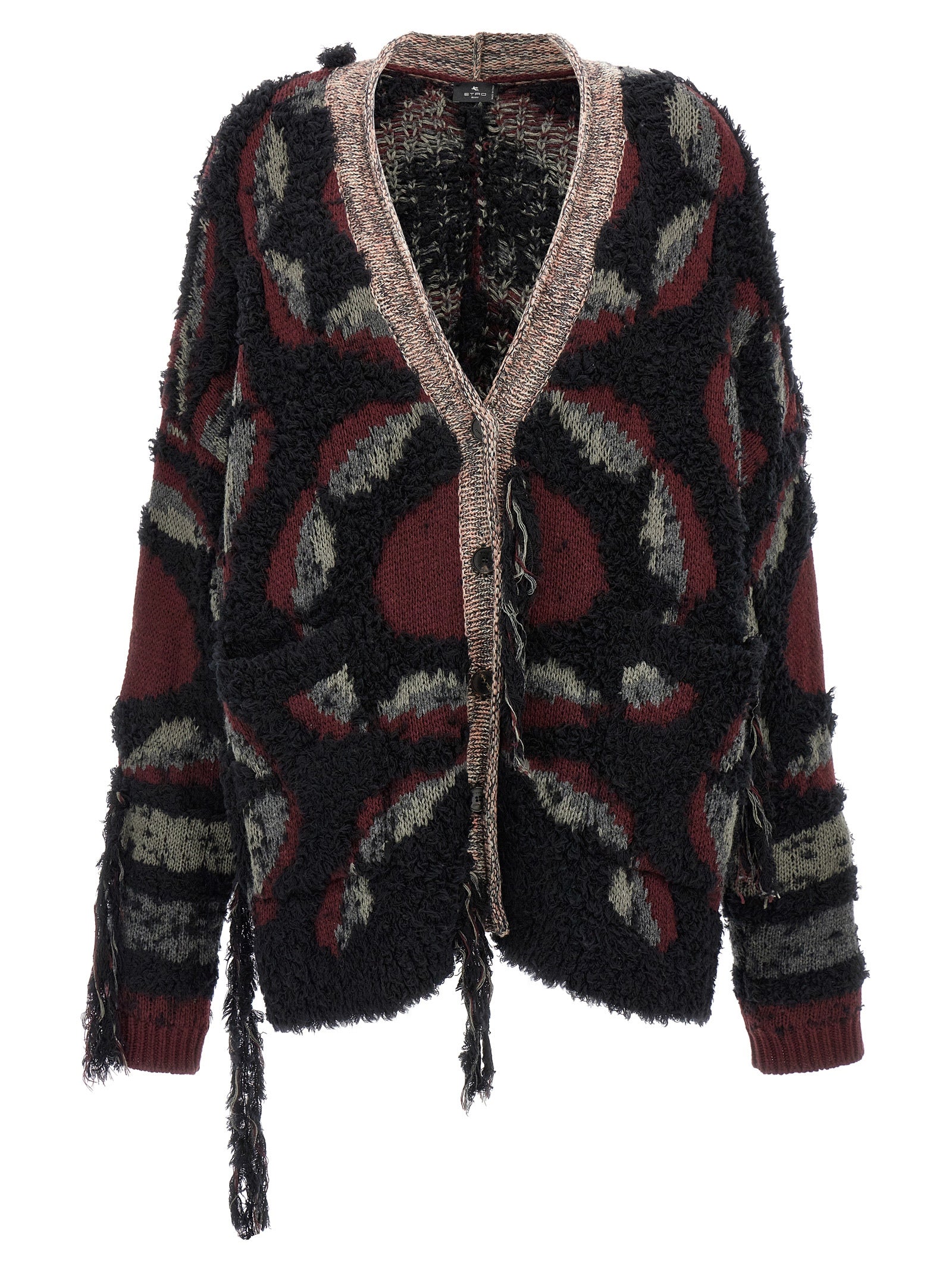 Etro Fringed Oversized Cardigan