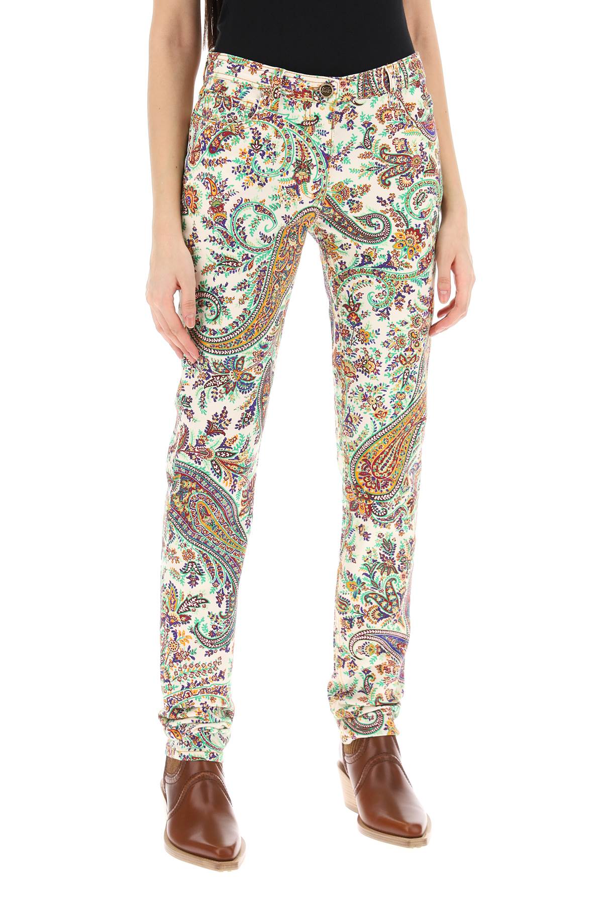 Etro Paisley Patterned Jeans