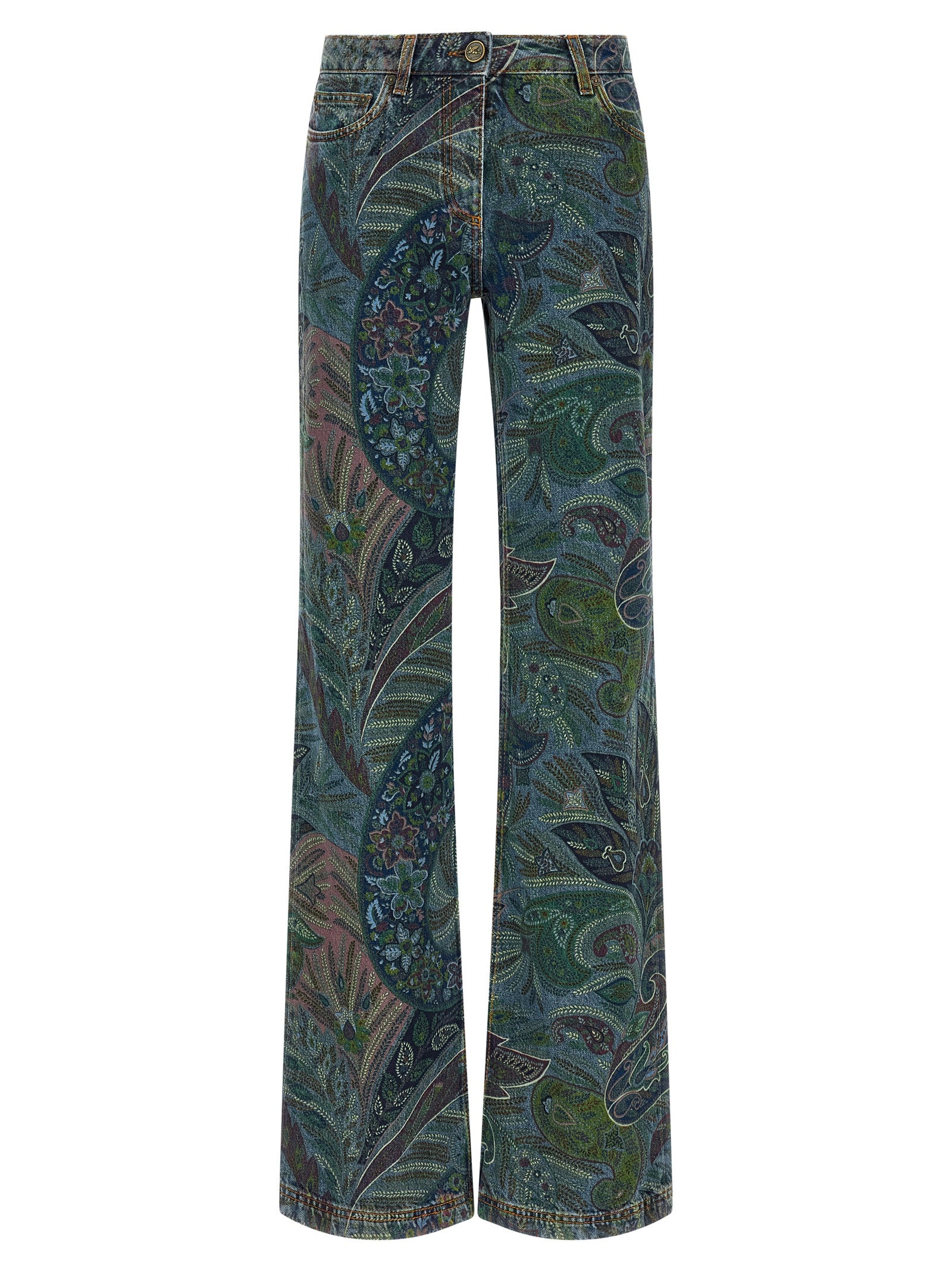 Etro Floral Print Jeans
