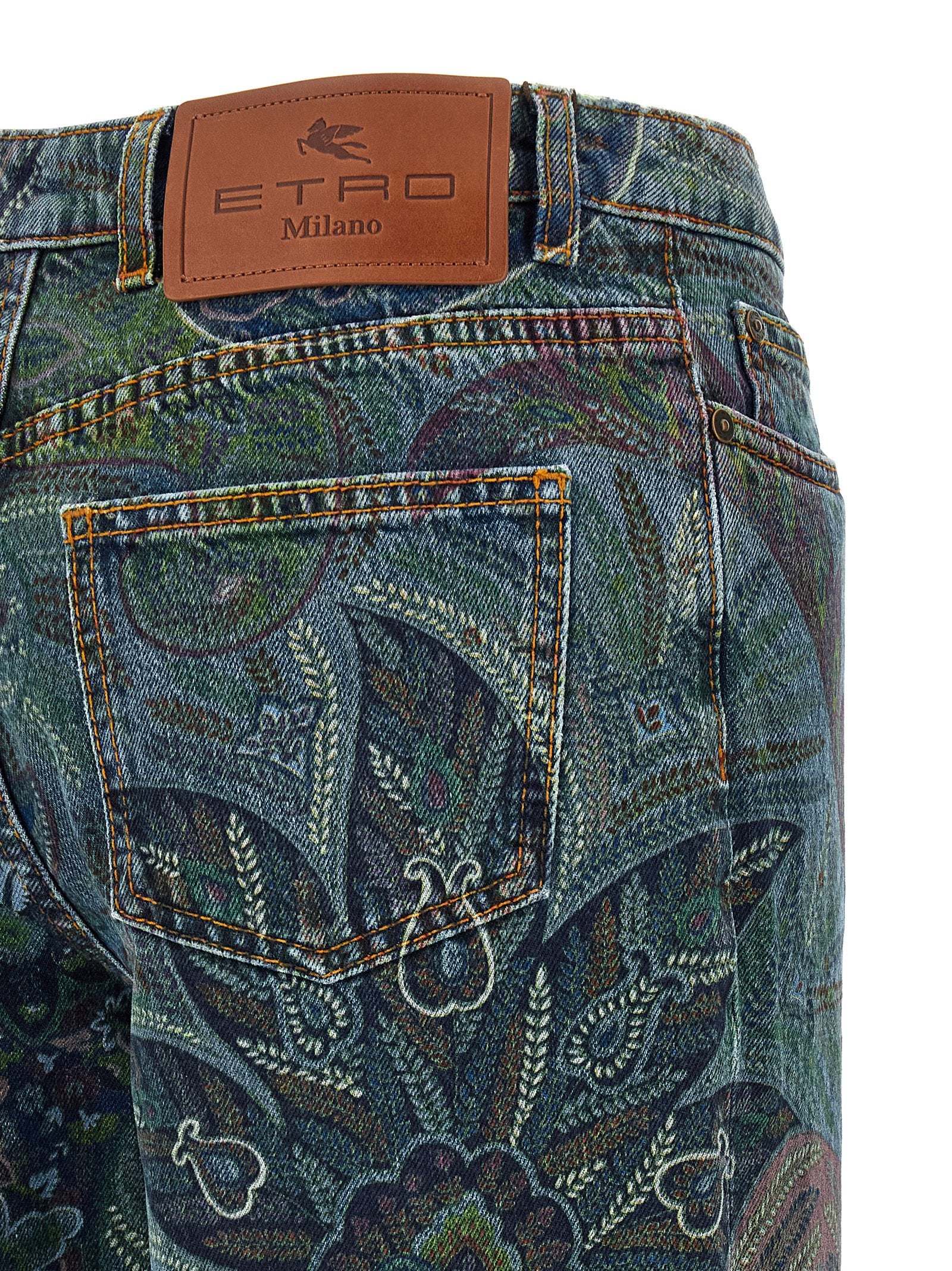 Etro Floral Print Jeans