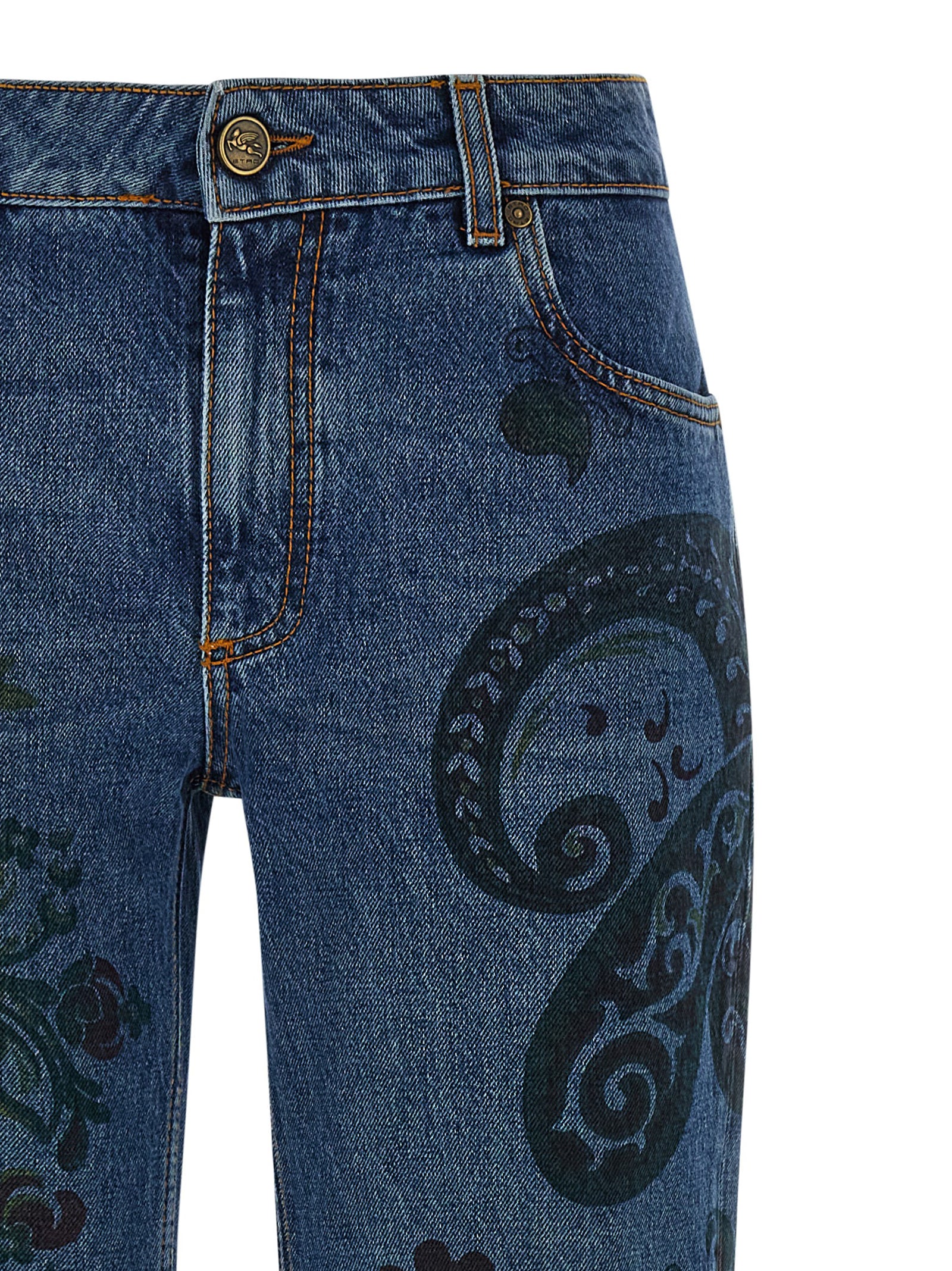 Etro Paisley Print Jeans