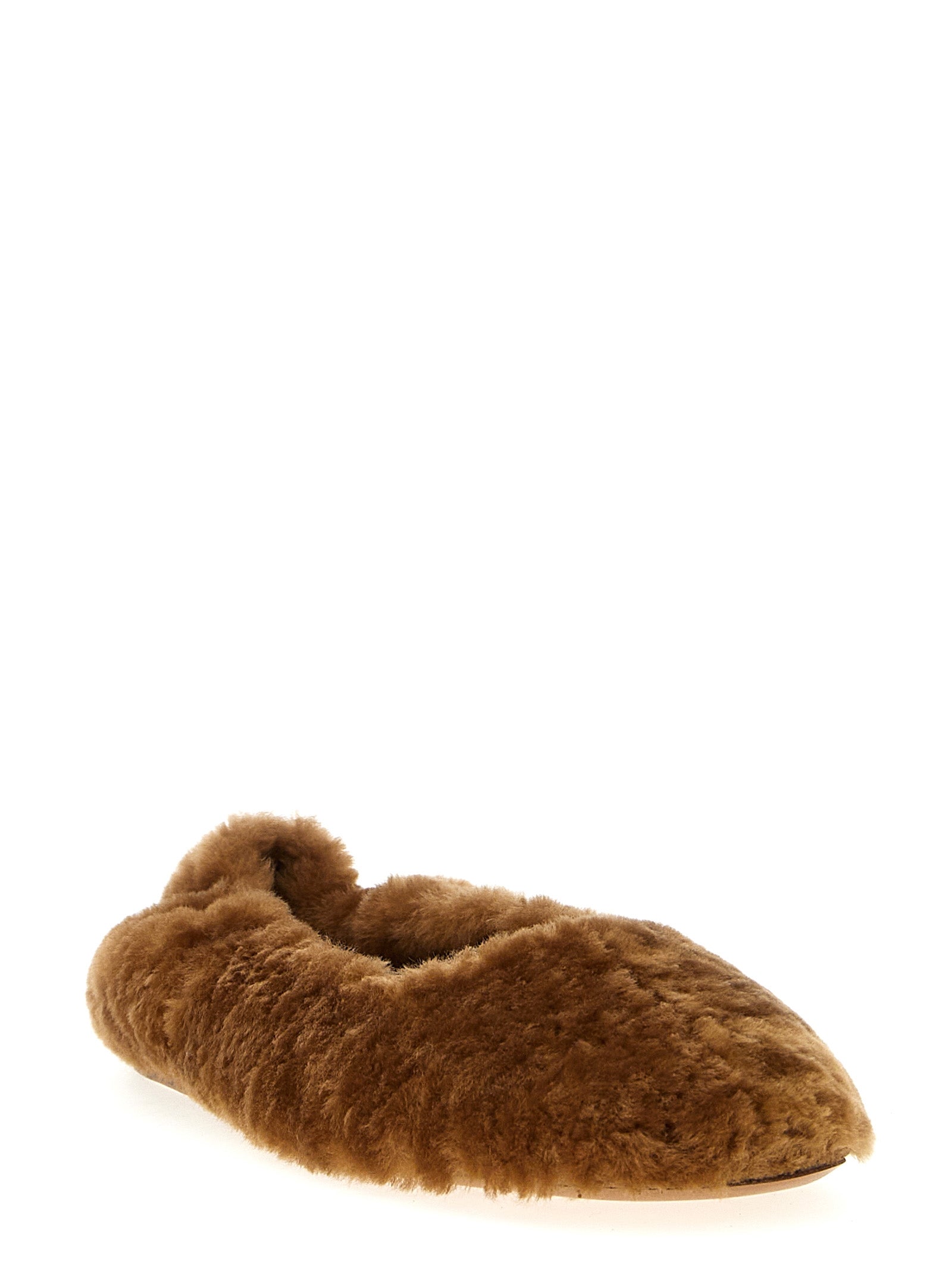 Dries Van Noten  Fur Ballet Flats